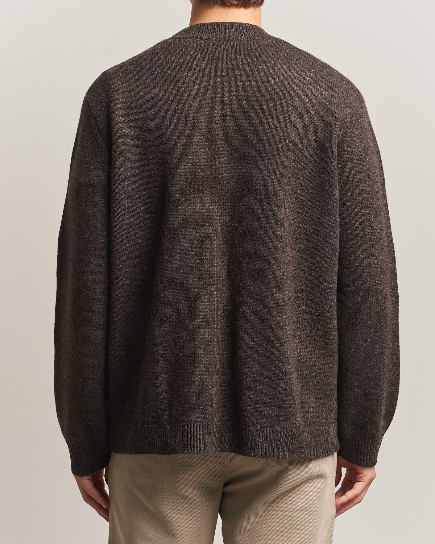 Homme | Pulls Et Tricots | A Day's March | Jarrow Lambswool Cardigan Dark Brown