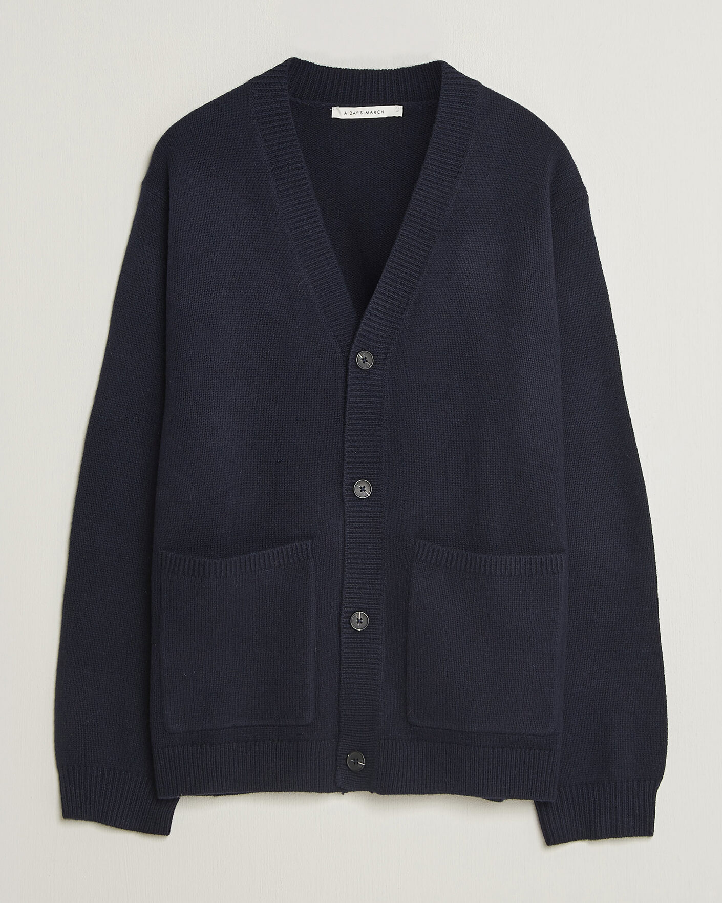 Homme | Pulls Et Tricots | A Day's March | Jarrow Lambswool Cardigan Navy