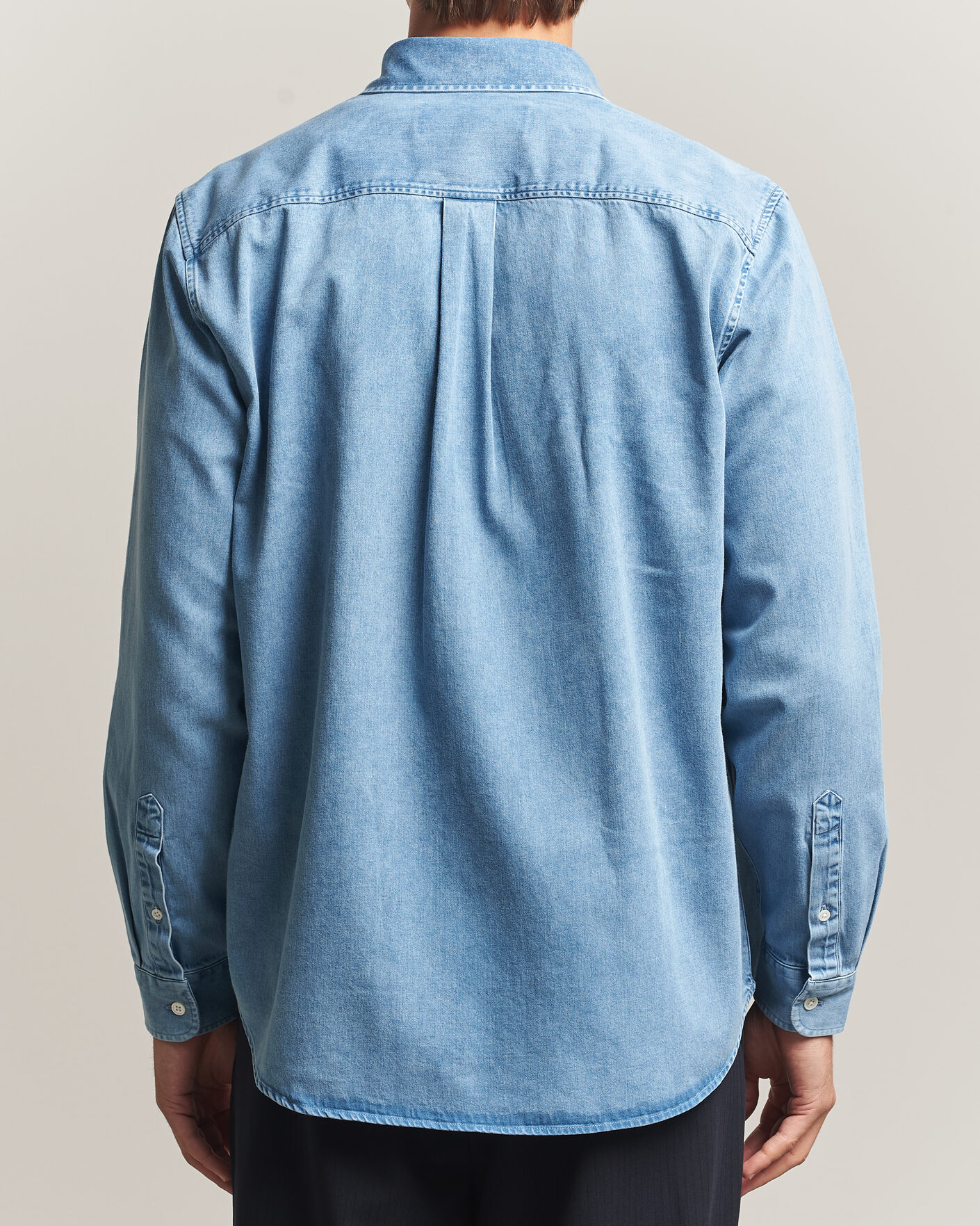 Homme | Chemises | A Day's March | Original Button Down Denim Shirt Light Blue
