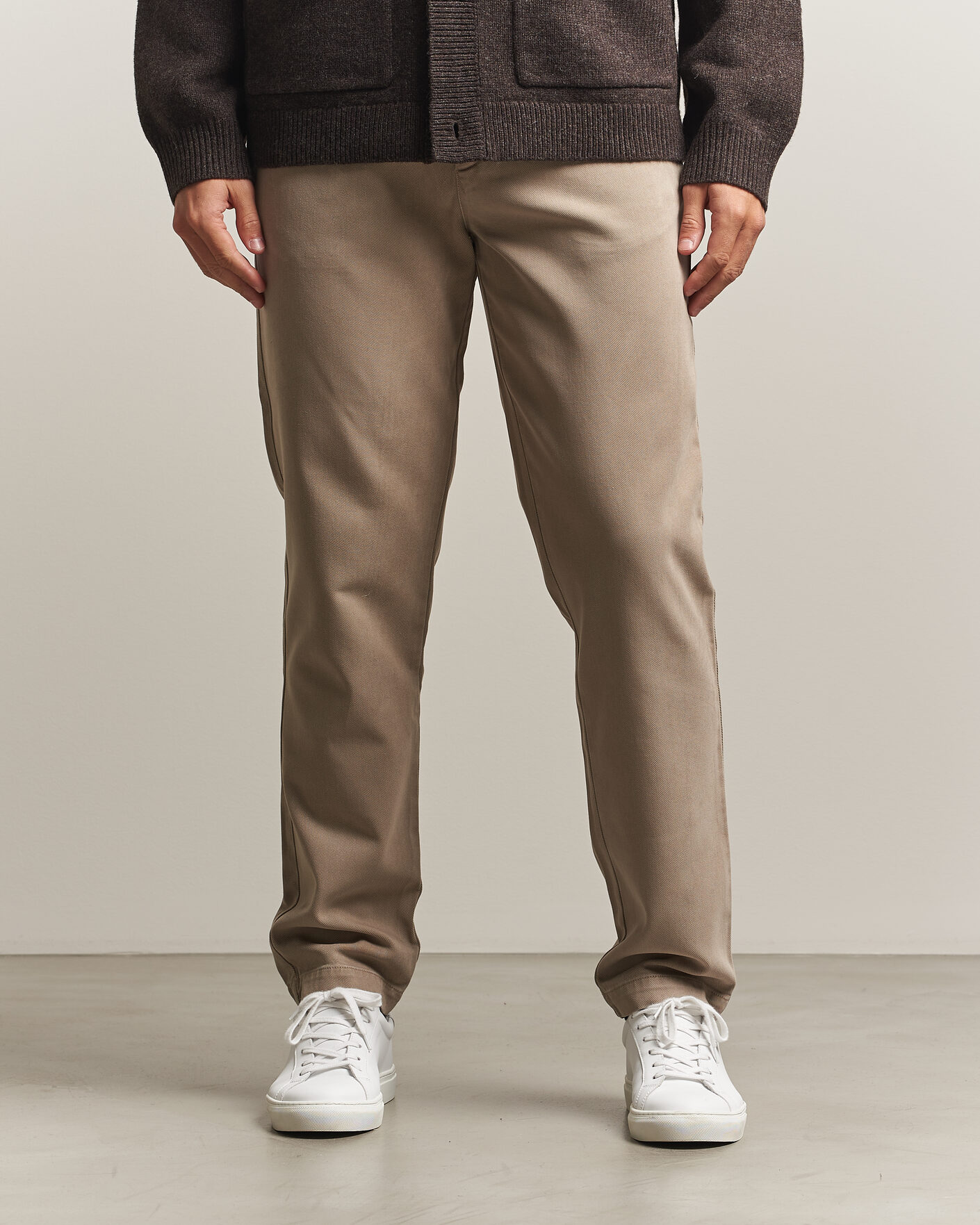 Homme | Pantalons | A Day's March | Miller Cotton/Lyocell Trousers Greige