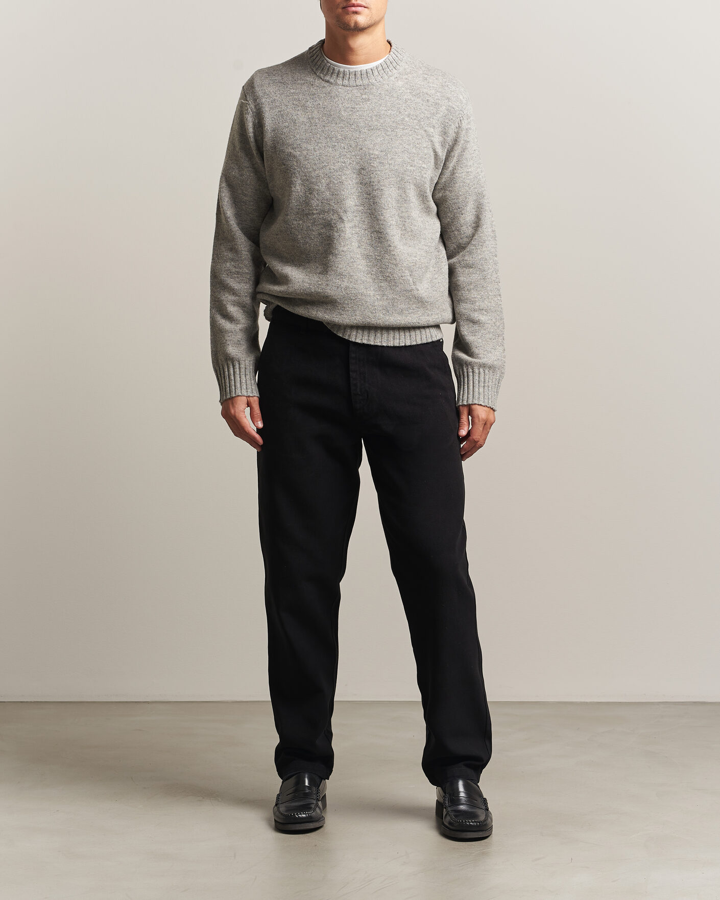 Homme | Pantalons | A Day's March | Miller Cotton/Lyocell Trousers Black