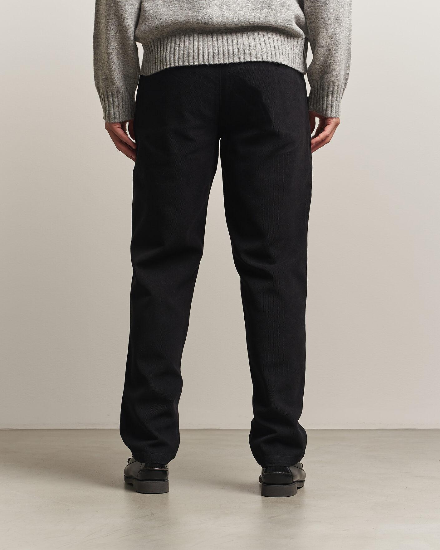 Homme | Pantalons | A Day's March | Miller Cotton/Lyocell Trousers Black