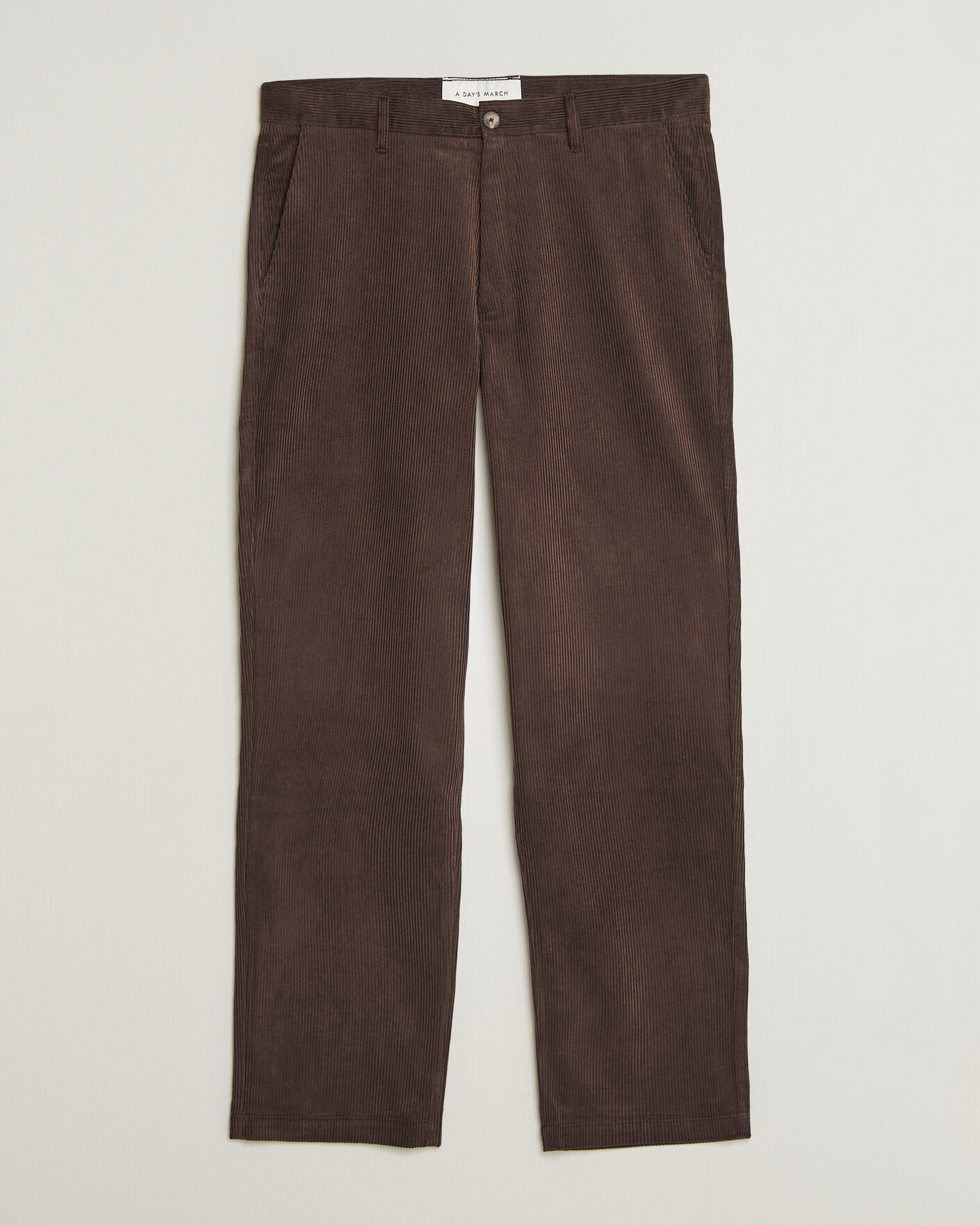 Homme | Pantalons | A Day's March | Redwood Corduroy Trousers Dark Brown
