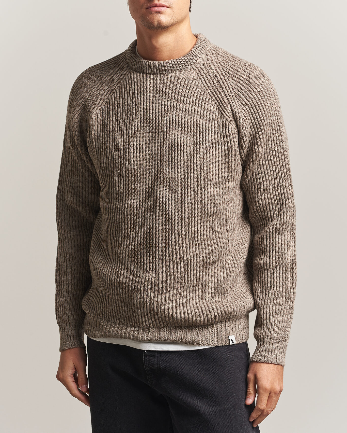 Homme | Pulls Et Tricots | Peregrine | Ford Knitted Wool Jumper Light Brown