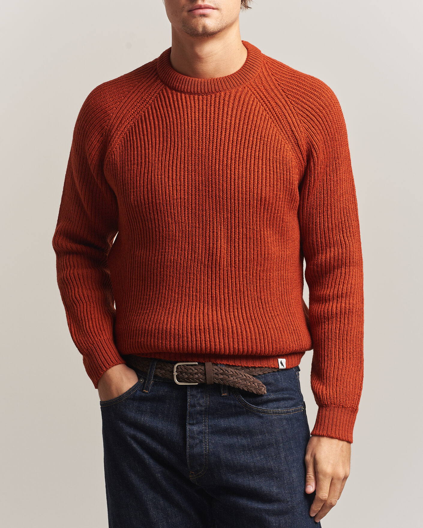 Homme | Pulls Et Tricots | Peregrine | Ford Knitted Wool Jumper Orange