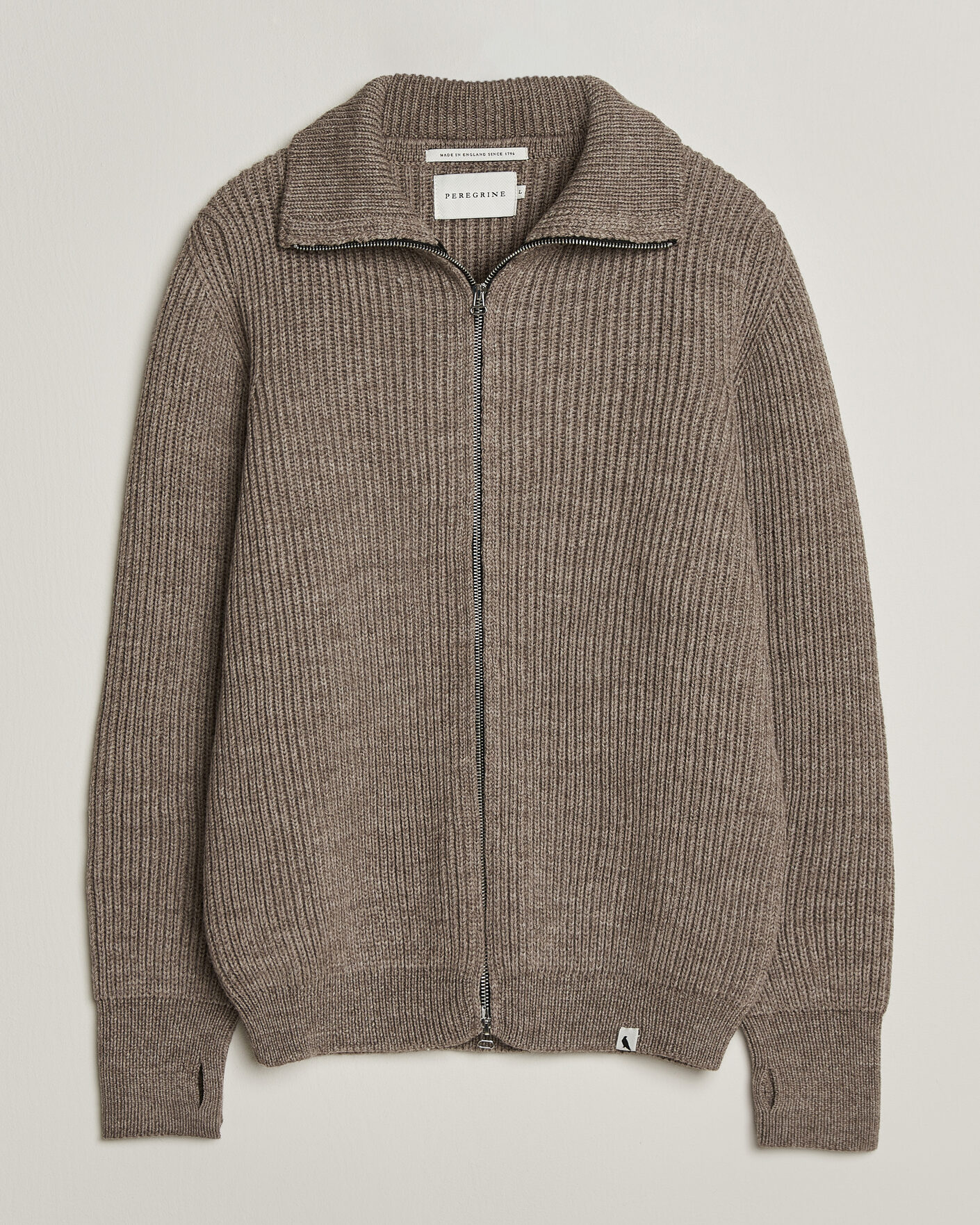 Homme | Pulls Et Tricots | Peregrine | Fisherman Merino Zip Cardigan Light Brown