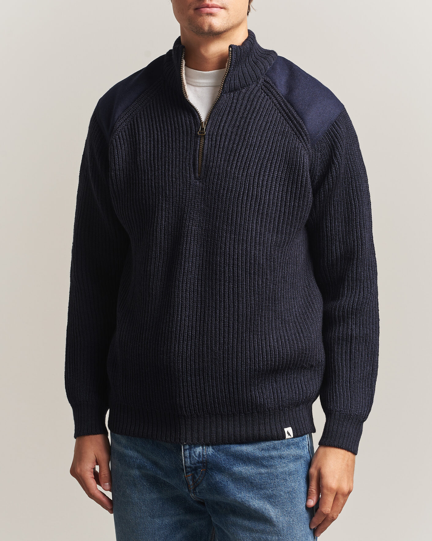 Homme | Pulls Et Tricots | Peregrine | Foxton Quarter Zip Jumperr Navy