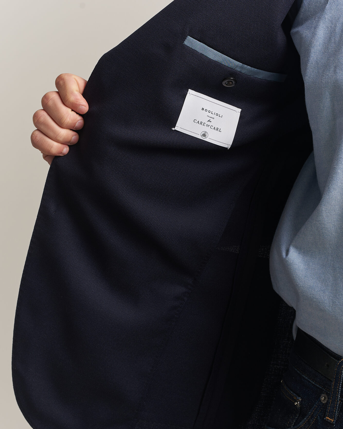 Homme | Blazers | Boglioli for Care of Carl | Boglioli K Jacket Exclusive Hopsack Blazer Navy