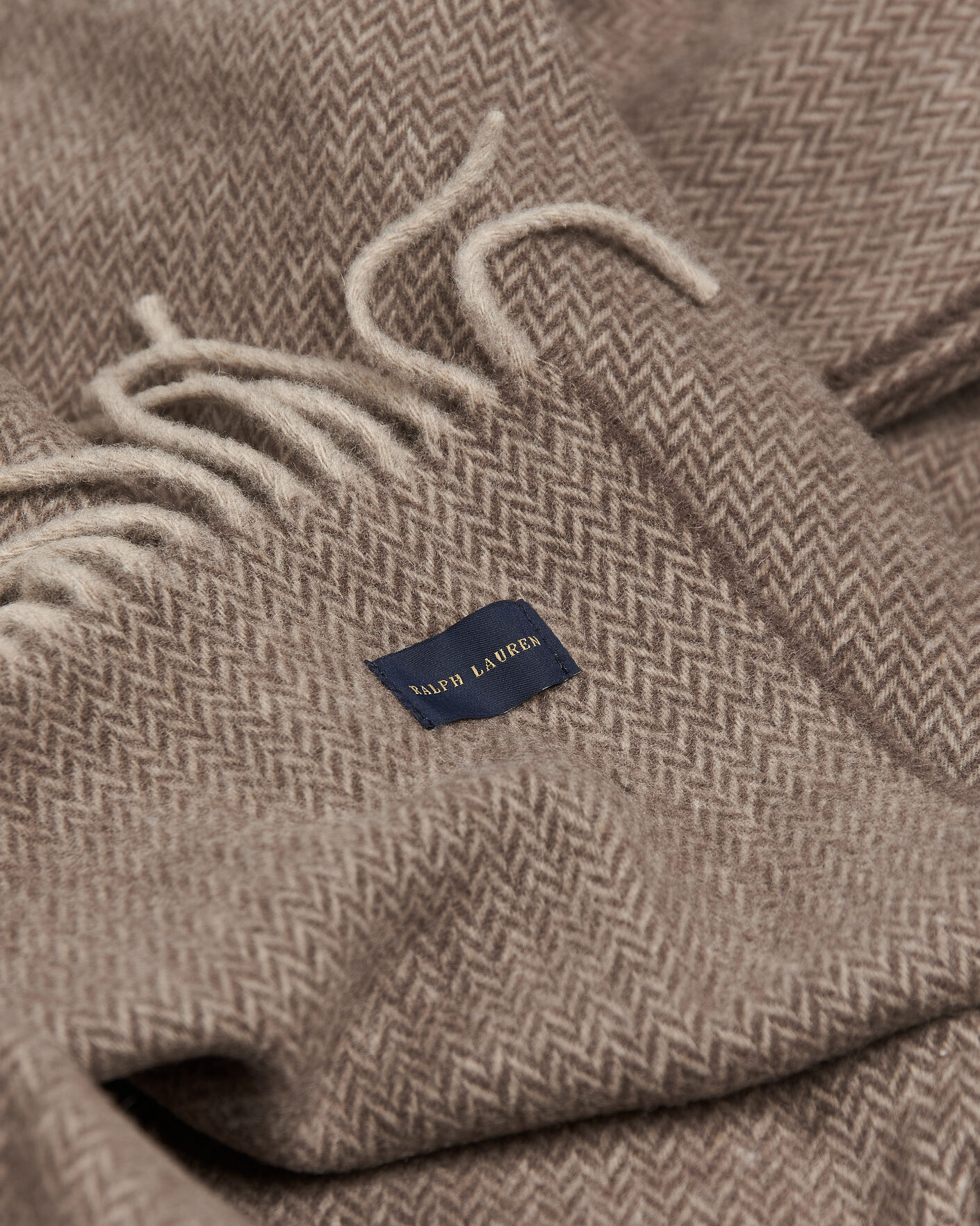 Homme | Tissus | Ralph Lauren Home | Jax Wool/Cashmere Throw Blanket Chocolate Brown