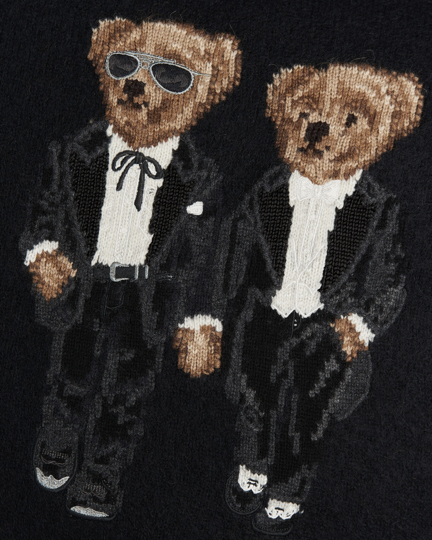 Homme | Pour La Maison | Ralph Lauren Home | Ralph & Ricky Bear Wool/Alpaca Pillow Black