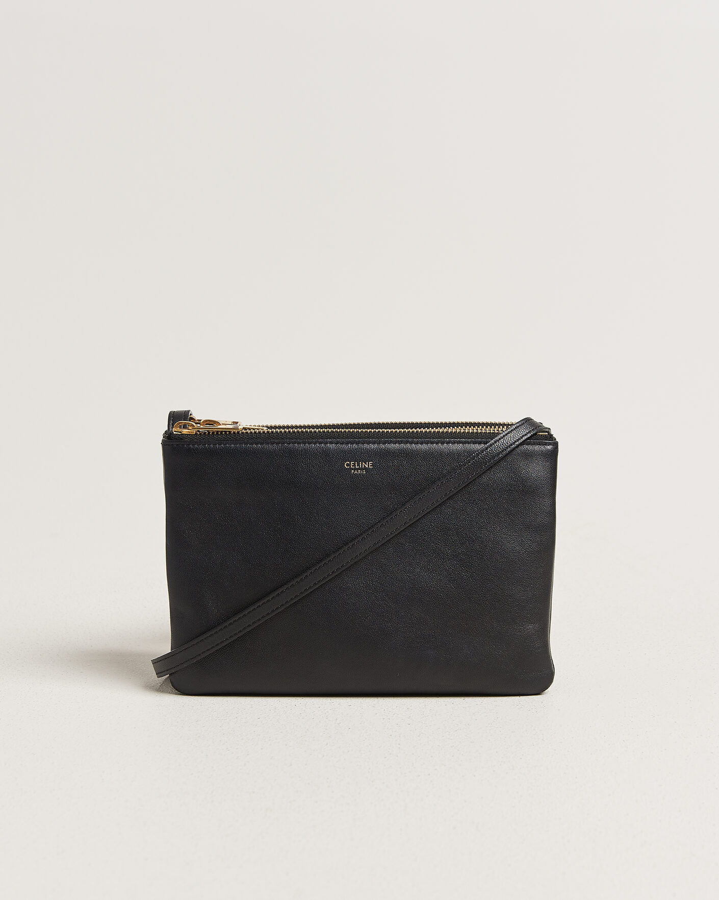 Homme | Pre-Owned & Vintage Bags | Celine Pre-Owned | Trio Bag Small Leather Black