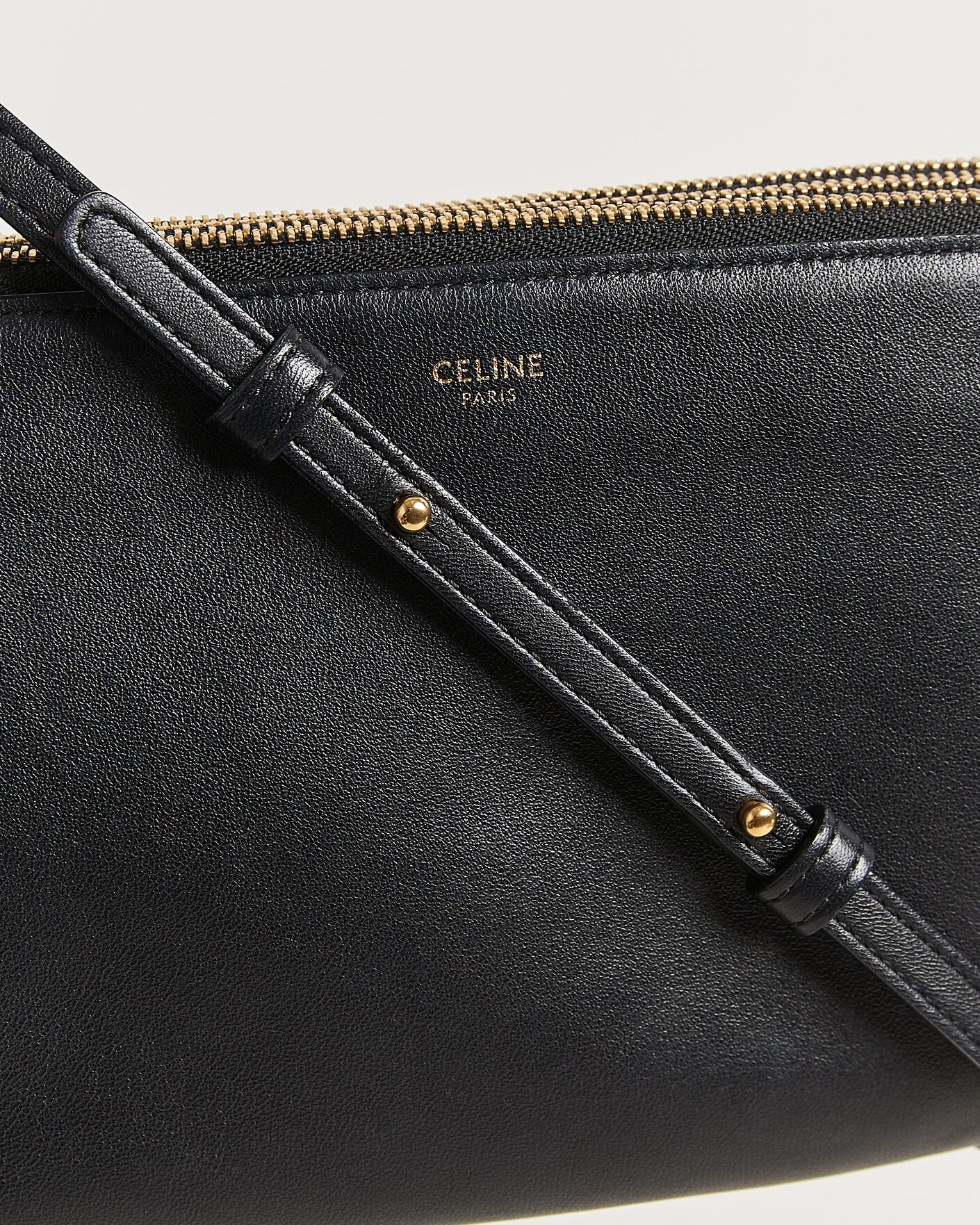 Homme | Pre-Owned & Vintage Bags | Celine Pre-Owned | Trio Bag Small Leather Black