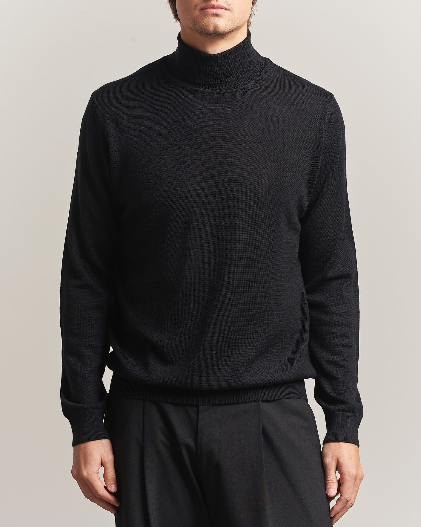 Homme | Pulls Et Tricots | Filippa K | Merino Knitted Turtleneck Black