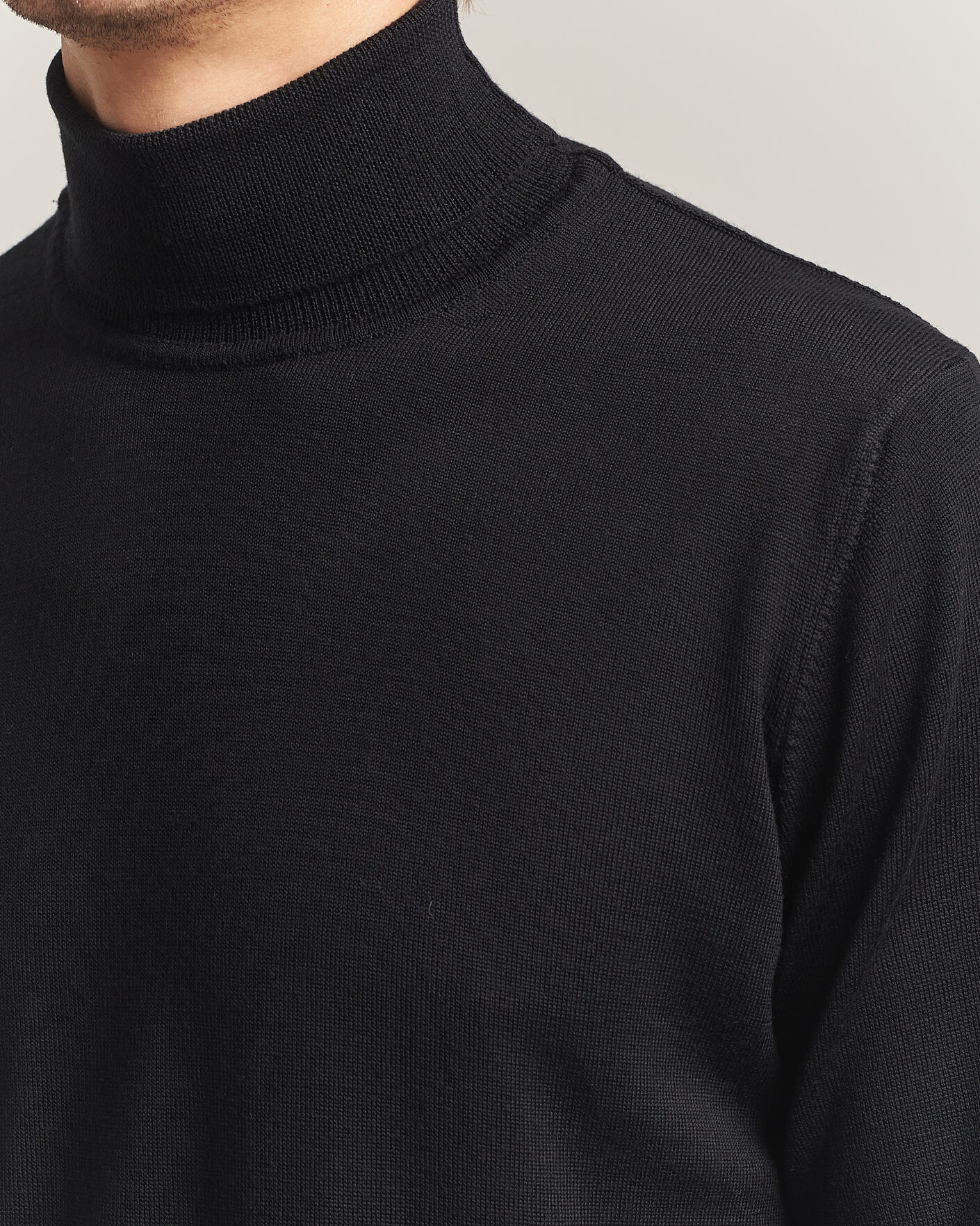 Homme | Pulls Et Tricots | Filippa K | Merino Knitted Turtleneck Black