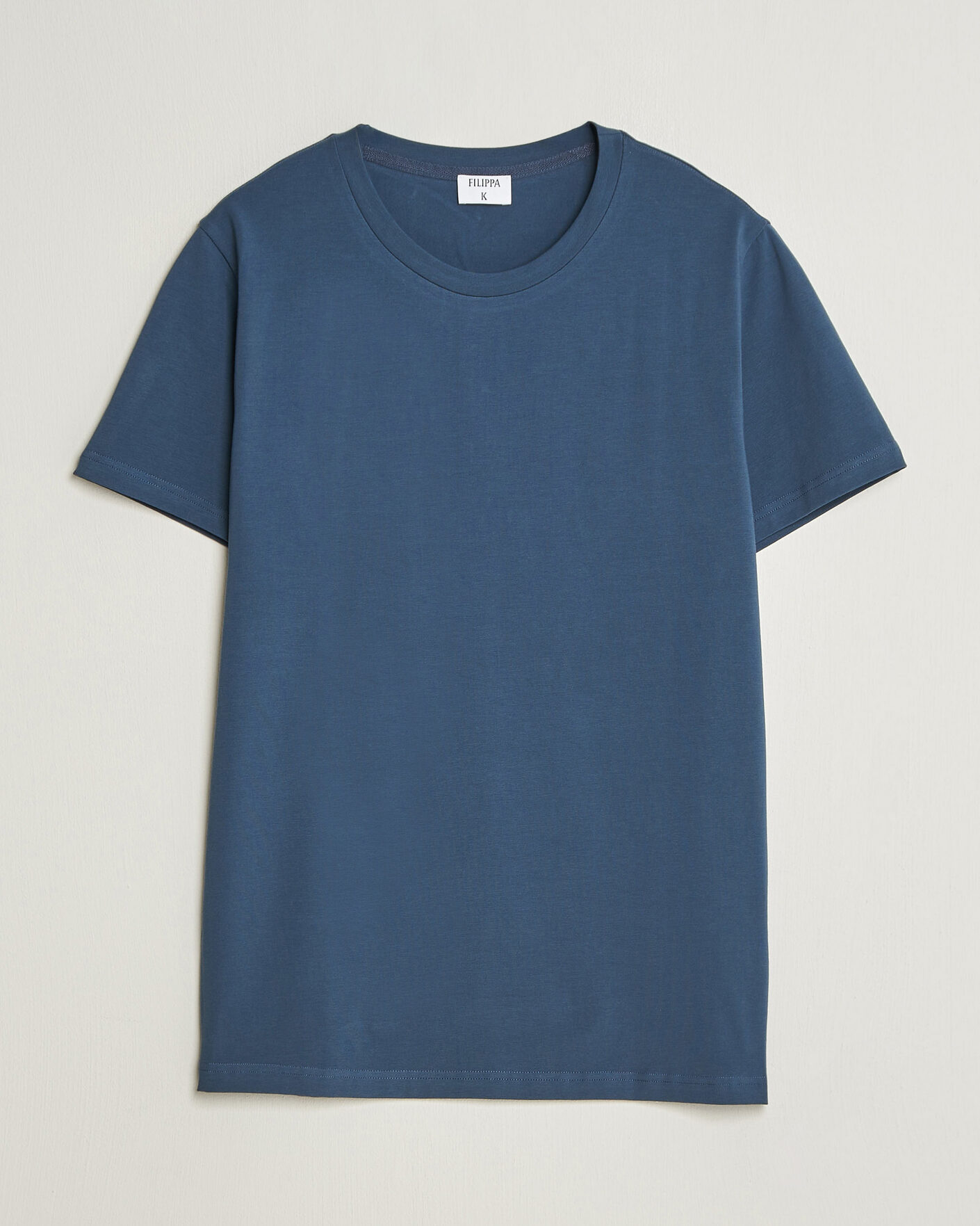 Homme | T-shirts | Filippa K | Soft Lycra T-Shirt Stone Blue