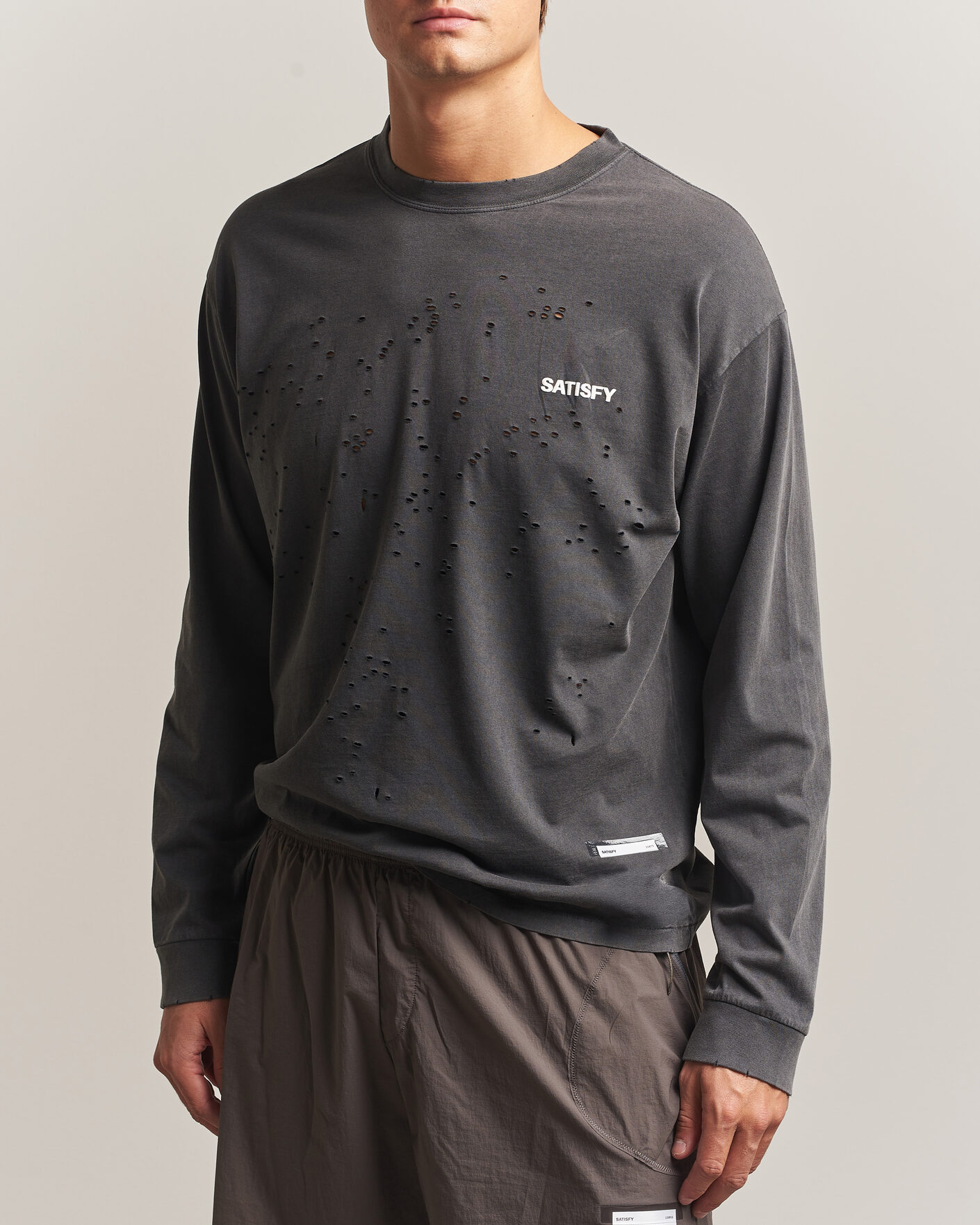 Homme | T-shirts | Satisfy | MothTech Long Sleeve T-Shirt Aged Black