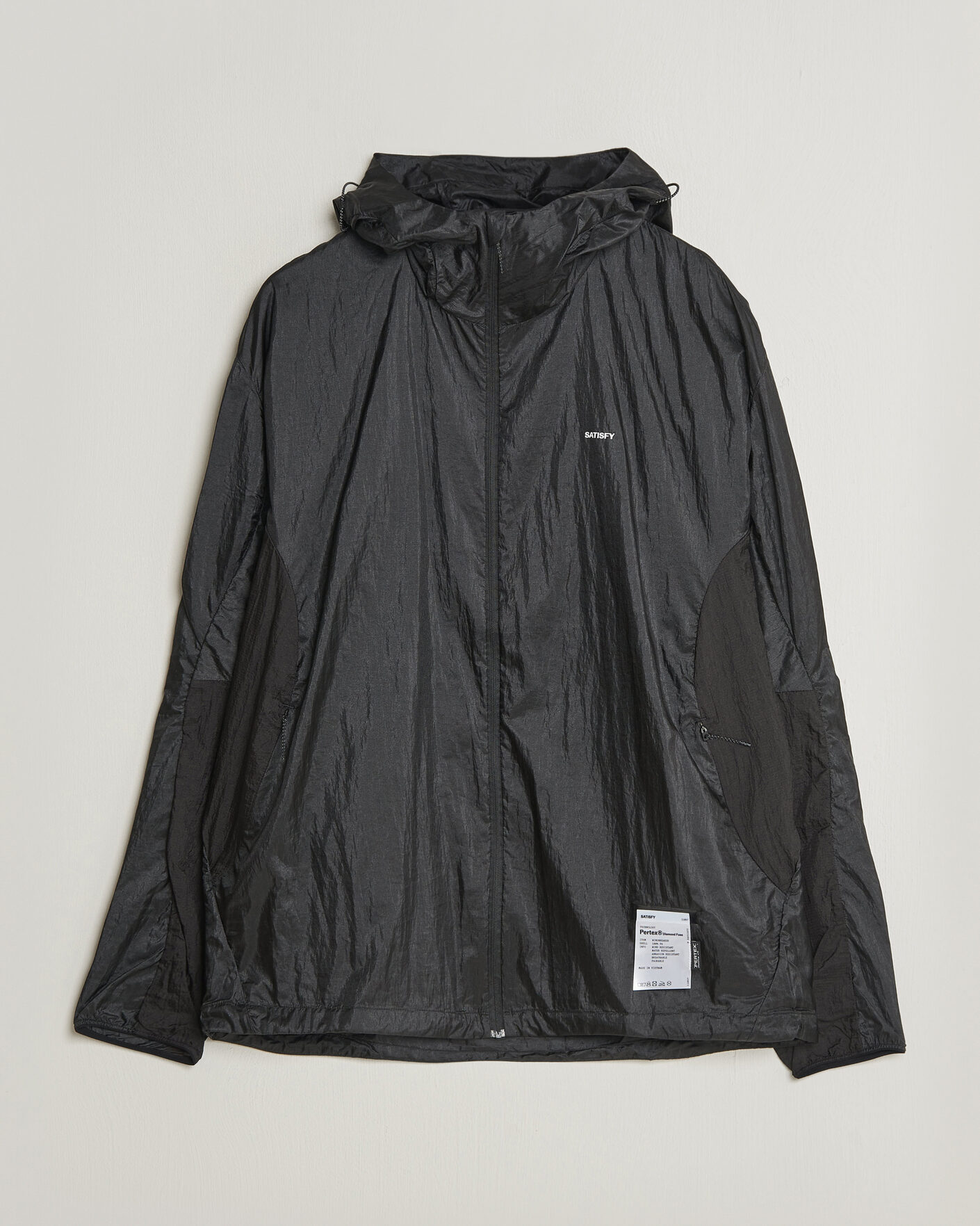 Homme | Manteaux Et Vestes | Satisfy | Pertex Diamond Fuse Windbreaker Black