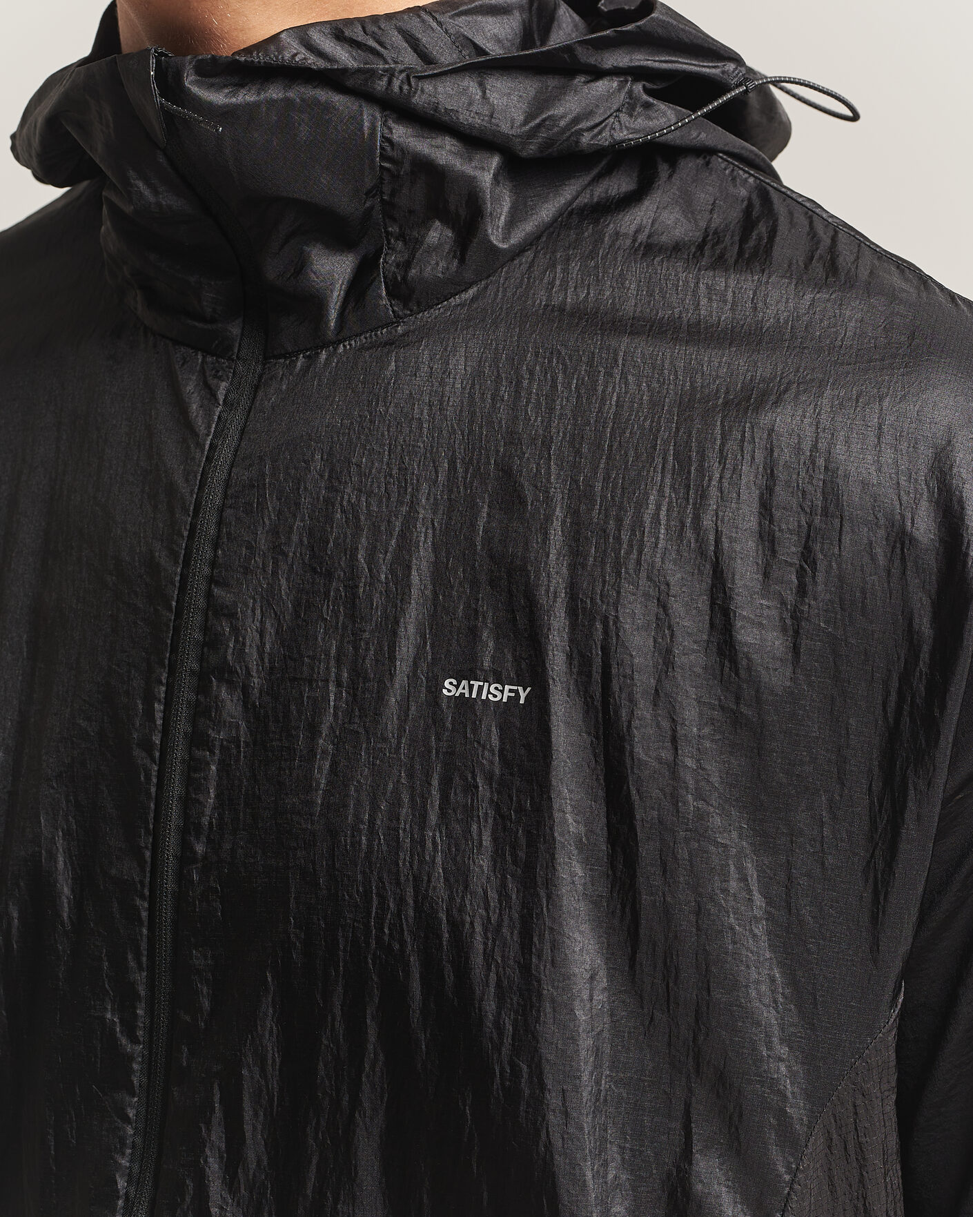 Homme | Manteaux Et Vestes | Satisfy | Pertex Diamond Fuse Windbreaker Black