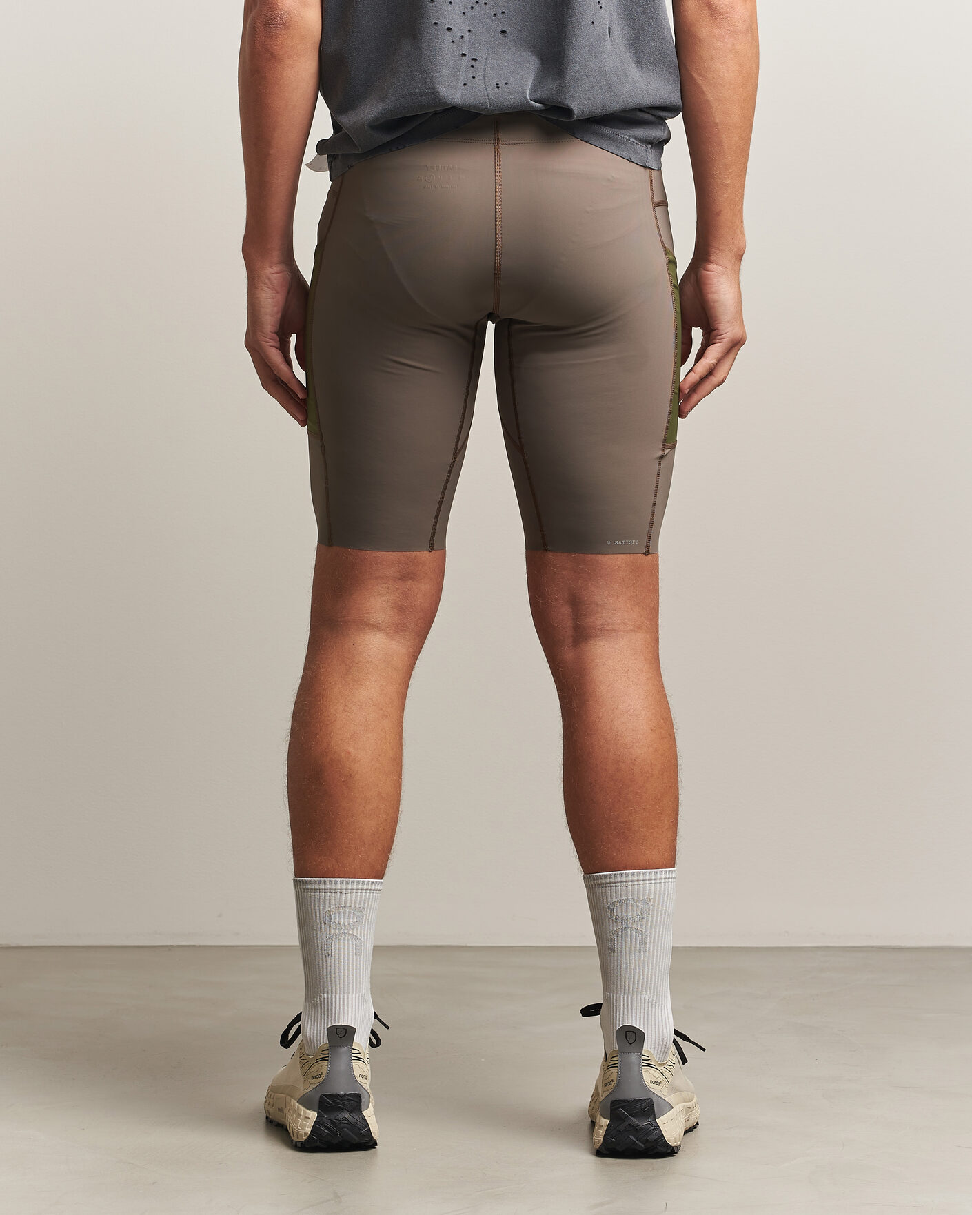 Homme | Shorts | Satisfy | TechSilk Evo 9 Inch Half Tights Dark Natural