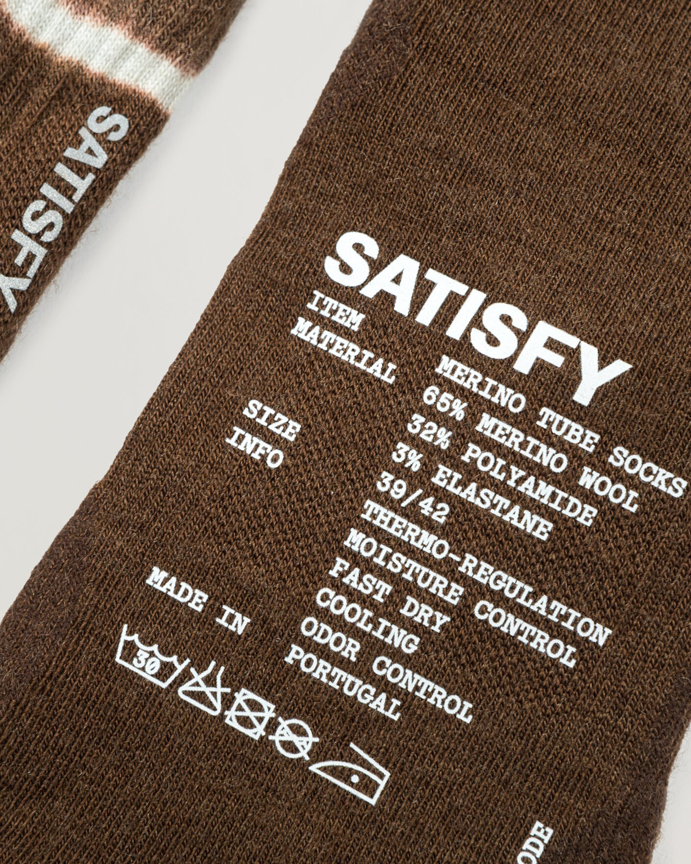 Homme | Sous-Vêtements Et Chaussettes | Satisfy | Merino Nylon Tube Socks Tie Dye Rocky Road