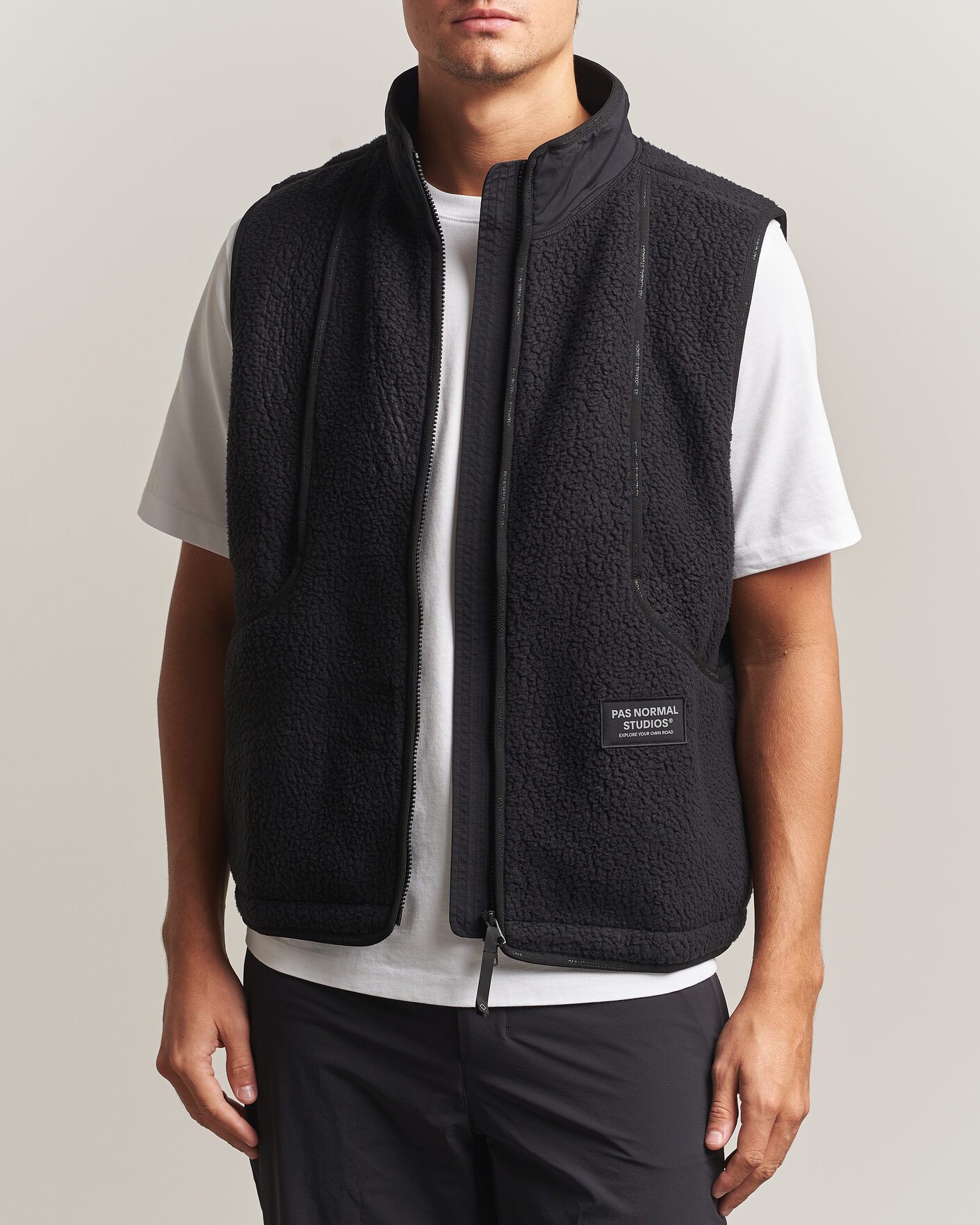 Homme | Pulls Et Tricots | Pas Normal Studios | Off-Race Pile Fleece Black