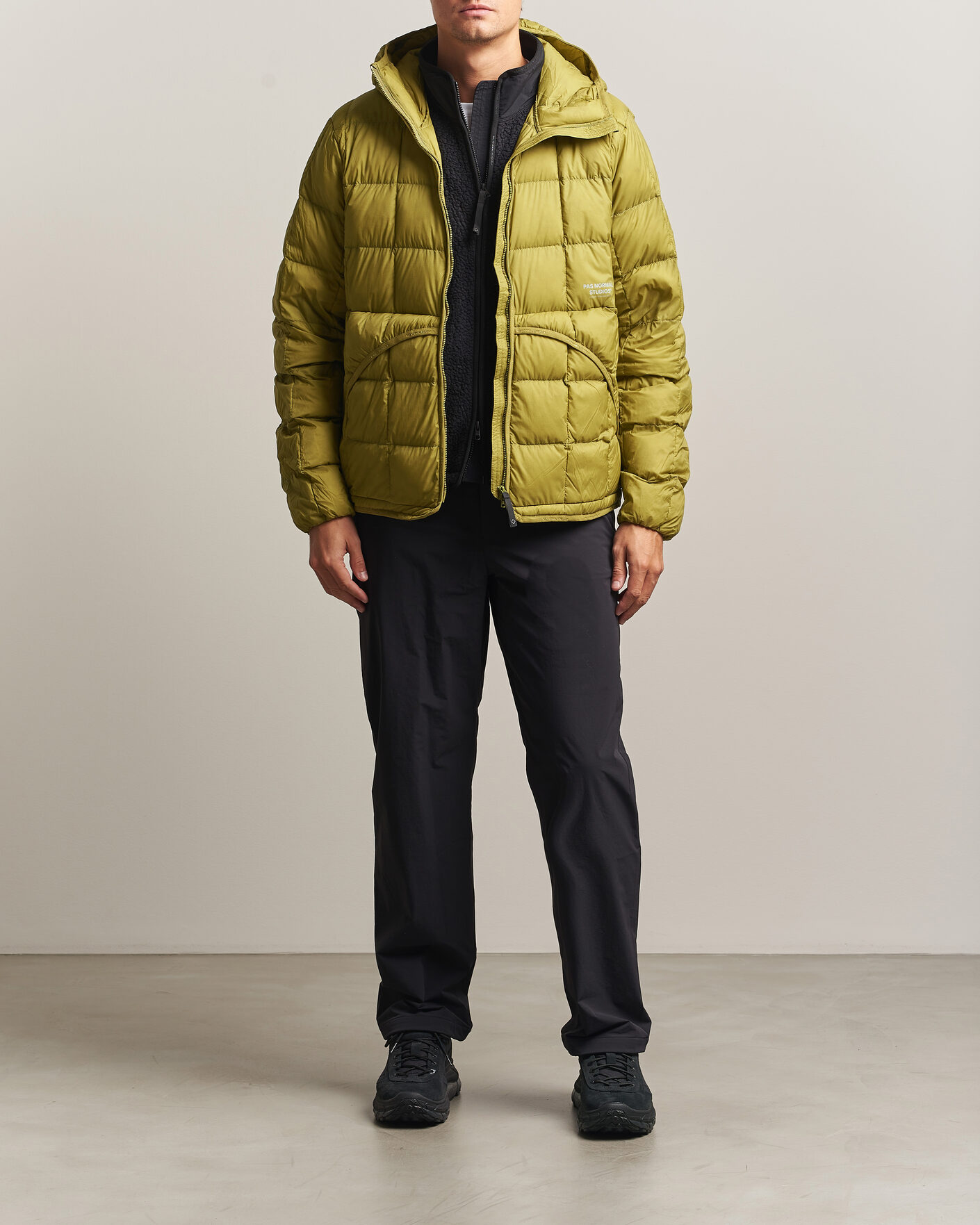 Homme | Manteaux Et Vestes | Pas Normal Studios | Off-Race Down Liner Jacket Dark Lime