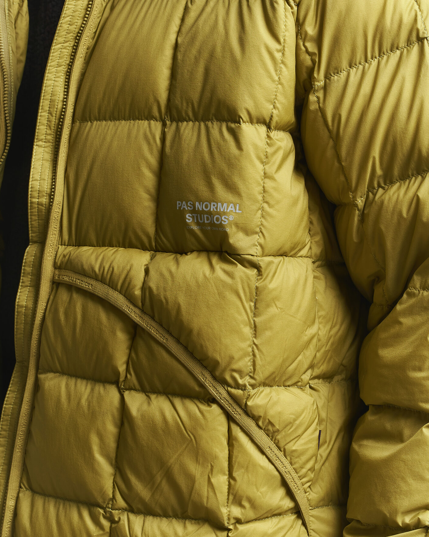 Homme | Manteaux Et Vestes | Pas Normal Studios | Off-Race Down Liner Jacket Dark Lime
