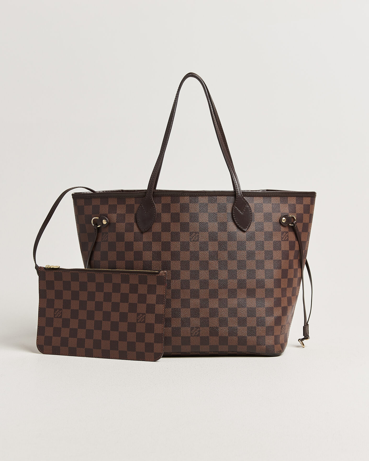 Homme | Pre-Owned & Vintage Bags | Louis Vuitton Pre-Owned | Neverfull MM  Damier Ebene