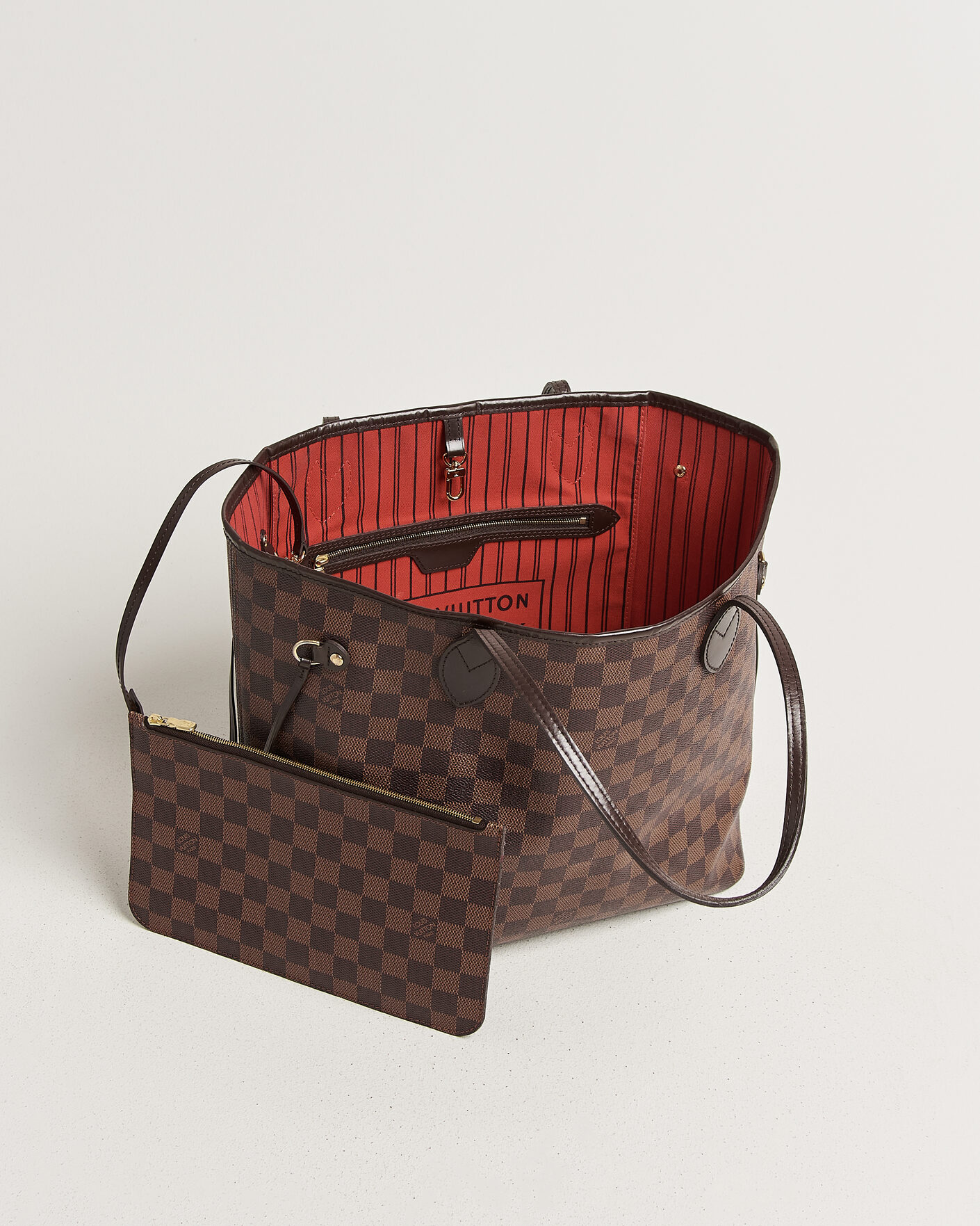 Homme | Pre-Owned & Vintage Bags | Louis Vuitton Pre-Owned | Neverfull MM  Damier Ebene