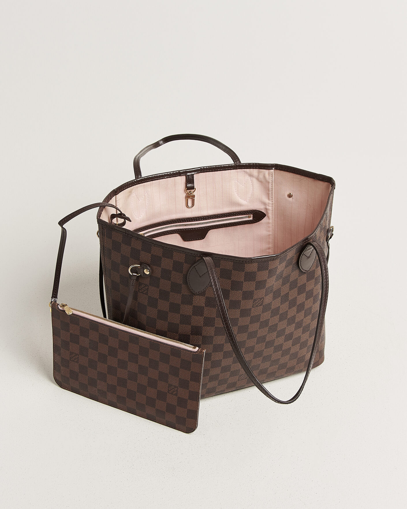 Homme | Pre-Owned & Vintage Bags | Louis Vuitton Pre-Owned | Neverfull MM  Damier Ebene
