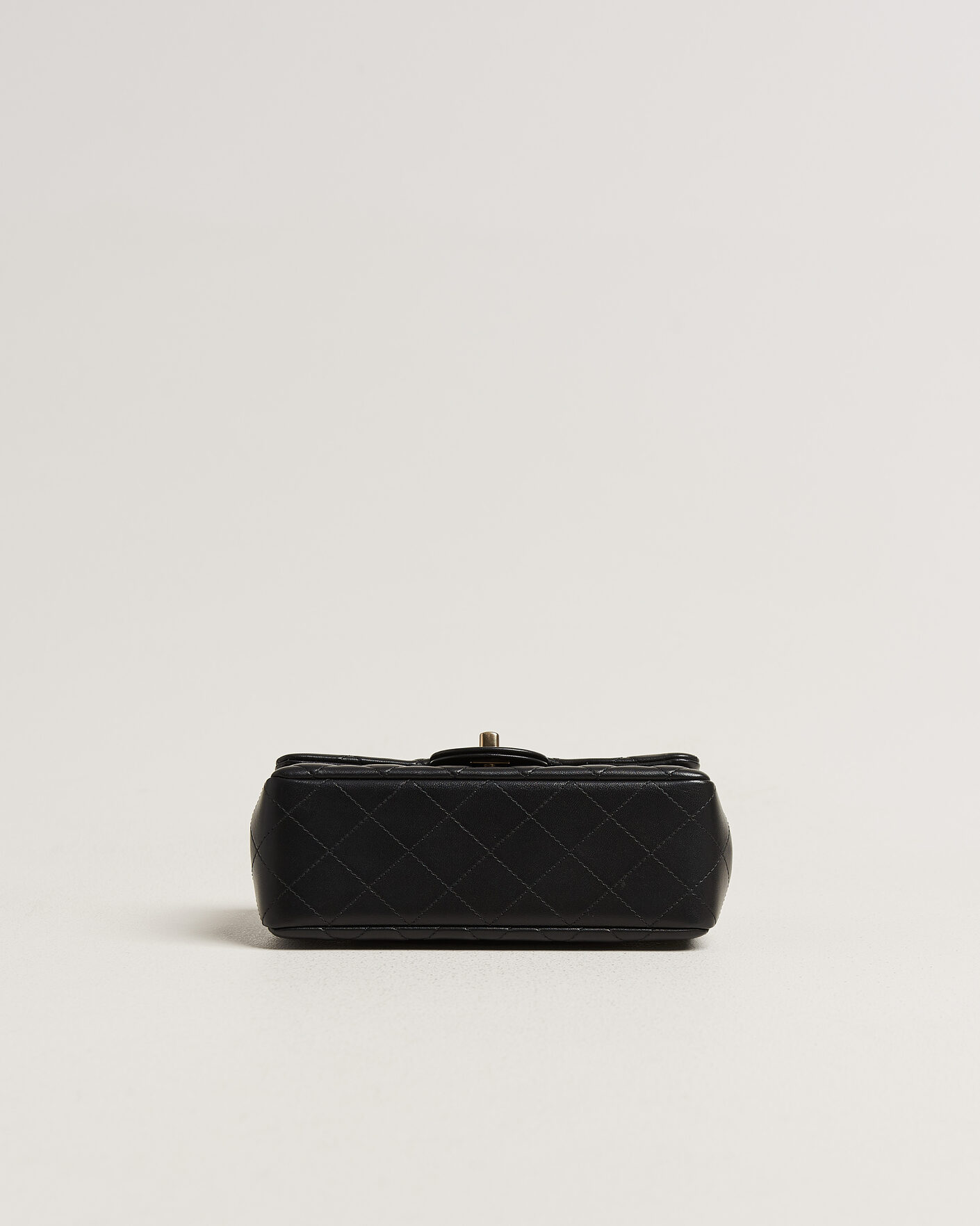 Homme | Pre-Owned & Vintage Bags | Chanel Pre-Owned | Classic Mini Rectangular Single Flap Bag Lambskin Black