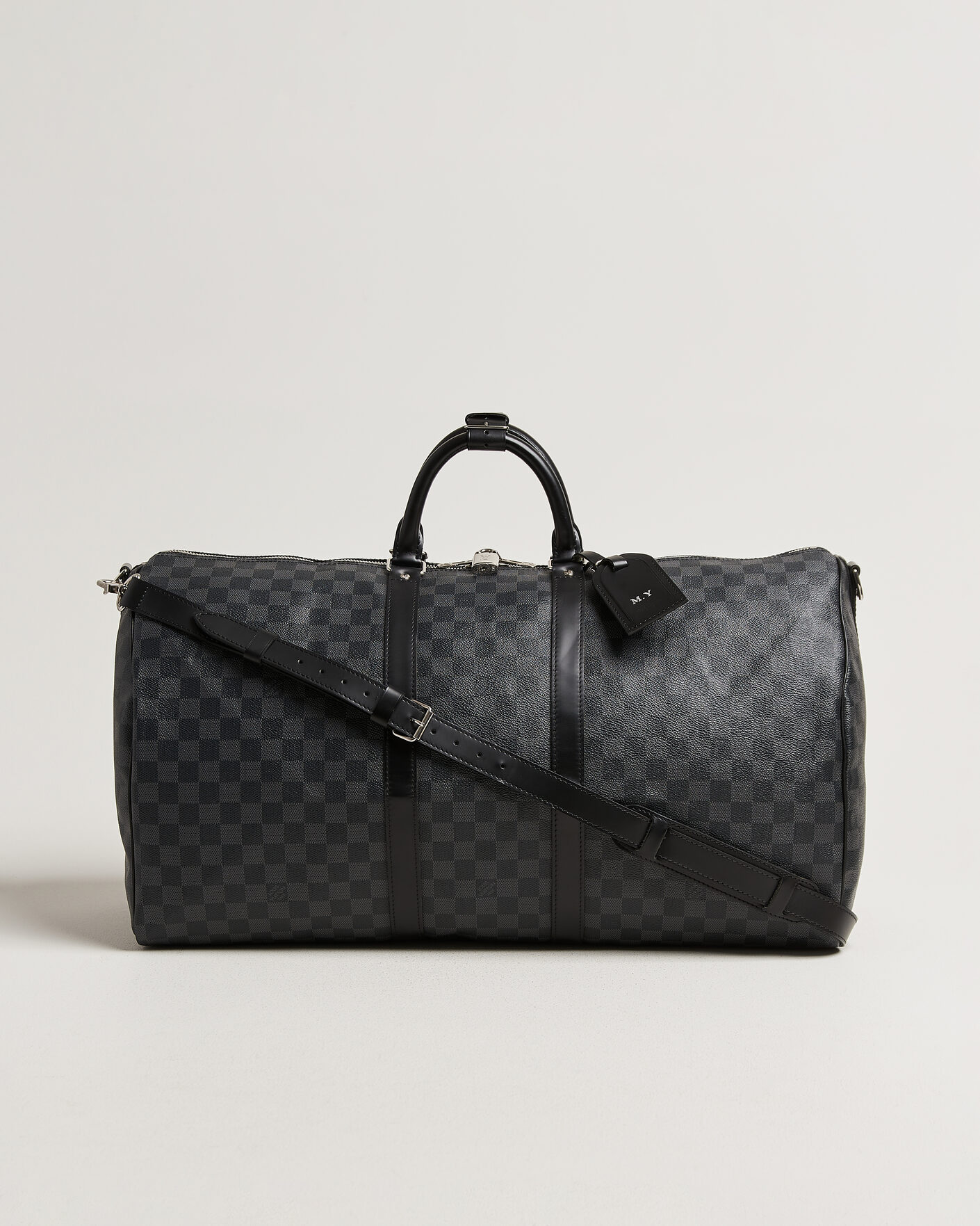 Homme | Pre-Owned & Vintage Bags | Louis Vuitton Pre-Owned | Keepall Bandouliére 55 Damier Graphite