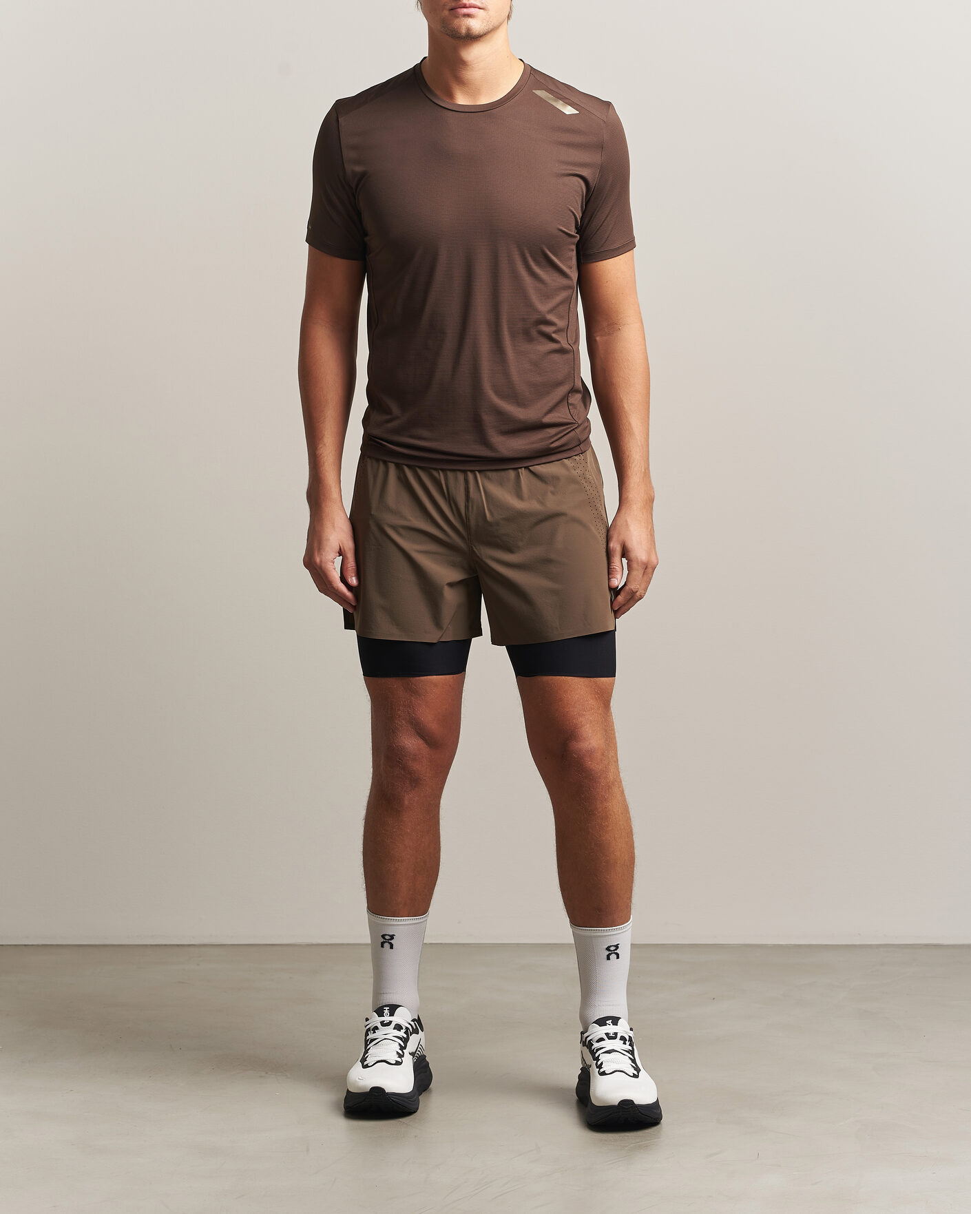 Homme | T-shirts | SOAR Running | Eco Tech T-Shirt Brown