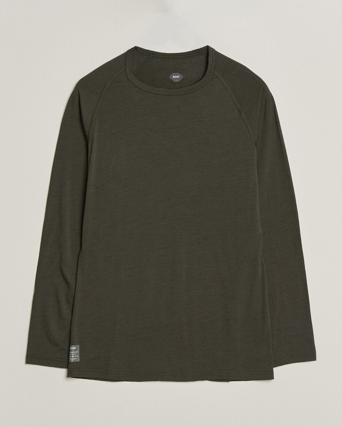 Homme | Pulls Et Tricots | SOAR Running | LS Merino/Silk Base Layer Forest