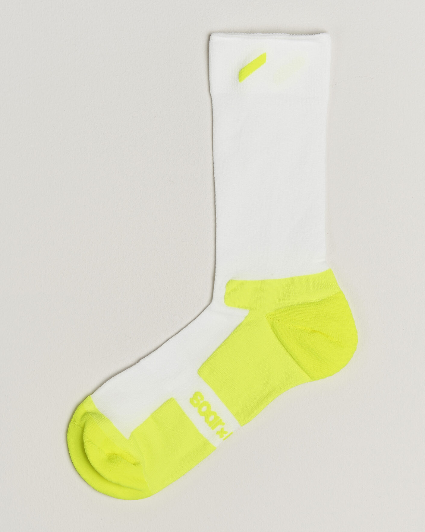 Homme | Sous-Vêtements Et Chaussettes | SOAR Running | Crew Race Socks White/Fluro Yellow
