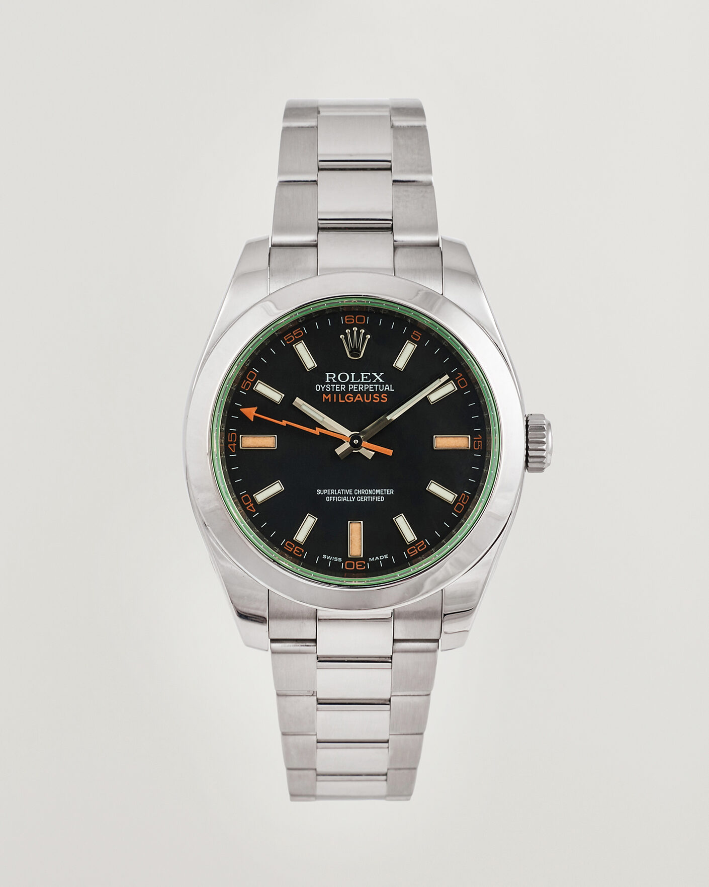 Homme | Pre-Owned & Vintage Watches | Rolex Pre-Owned | Milgauss Green 