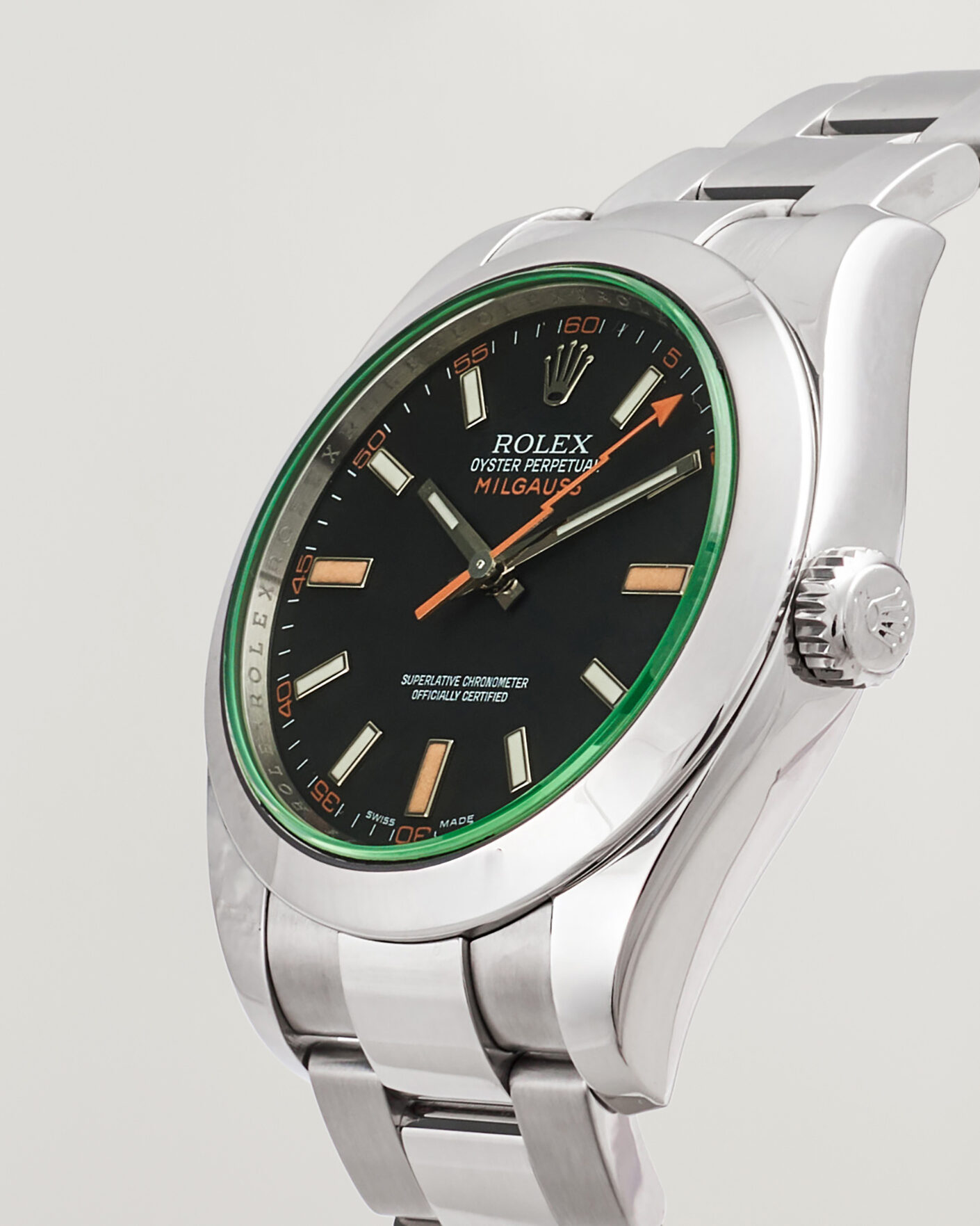 Homme | Pre-Owned & Vintage Watches | Rolex Pre-Owned | Milgauss Green 