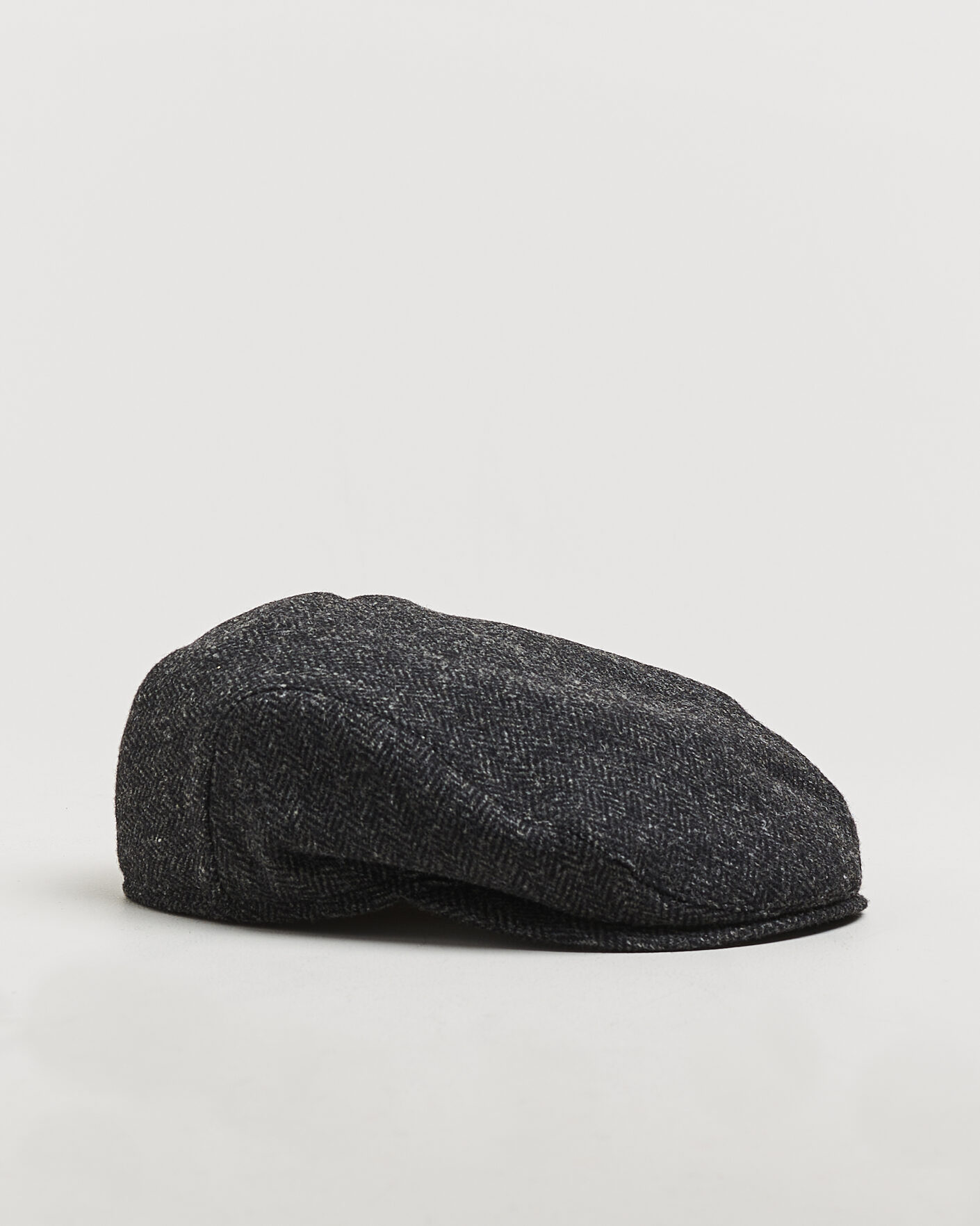 Homme | Bobs Et Casquettes | Wigéns | Ivy Slim Herringbone Cap Dark Grey