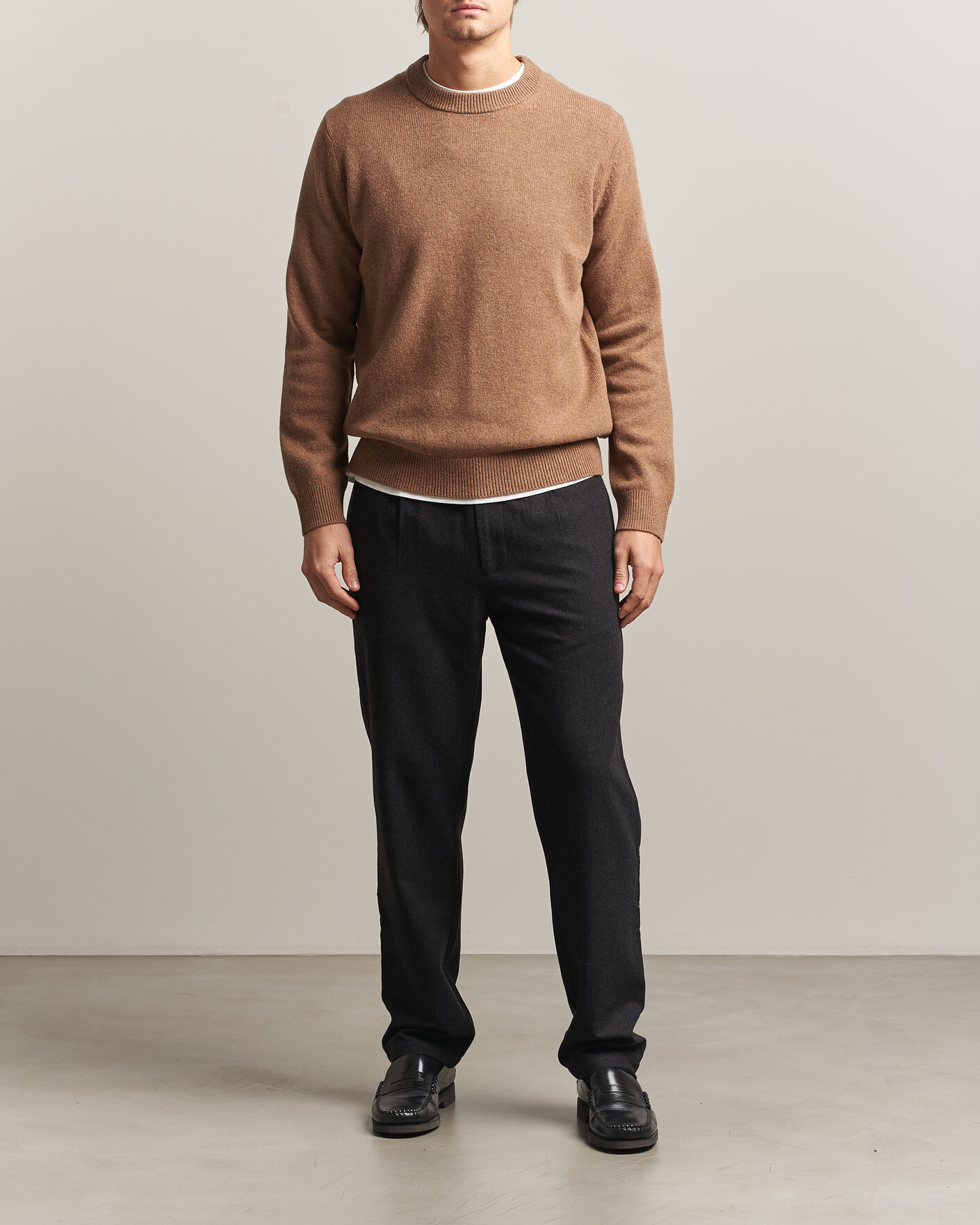 Homme | Pulls Et Tricots | Samsøe Samsøe | Isak Knitted Crew Neck Lead Gray