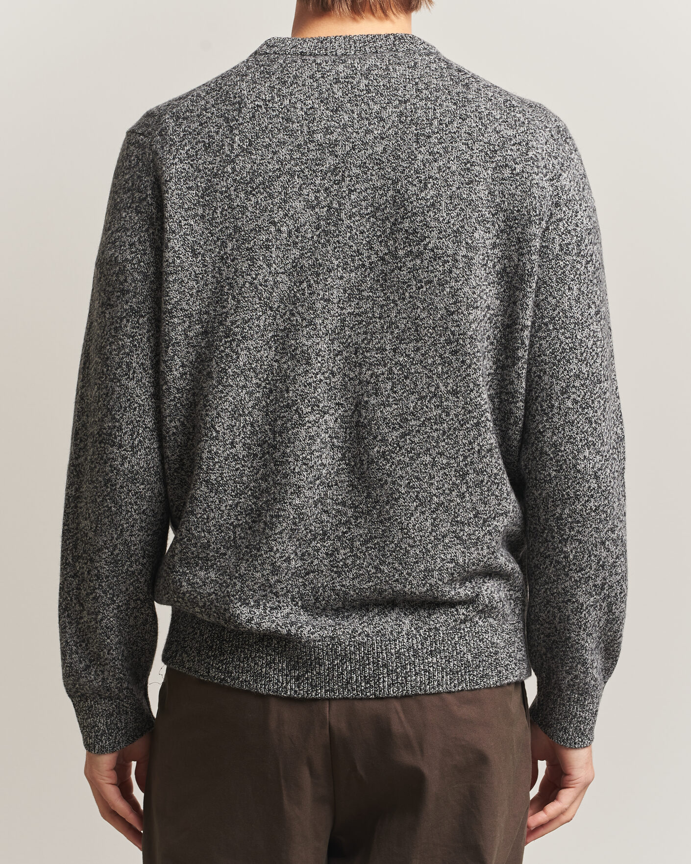 Homme | Pulls Et Tricots | Samsøe Samsøe | Isak Knitted Crew Neck Black White Melange
