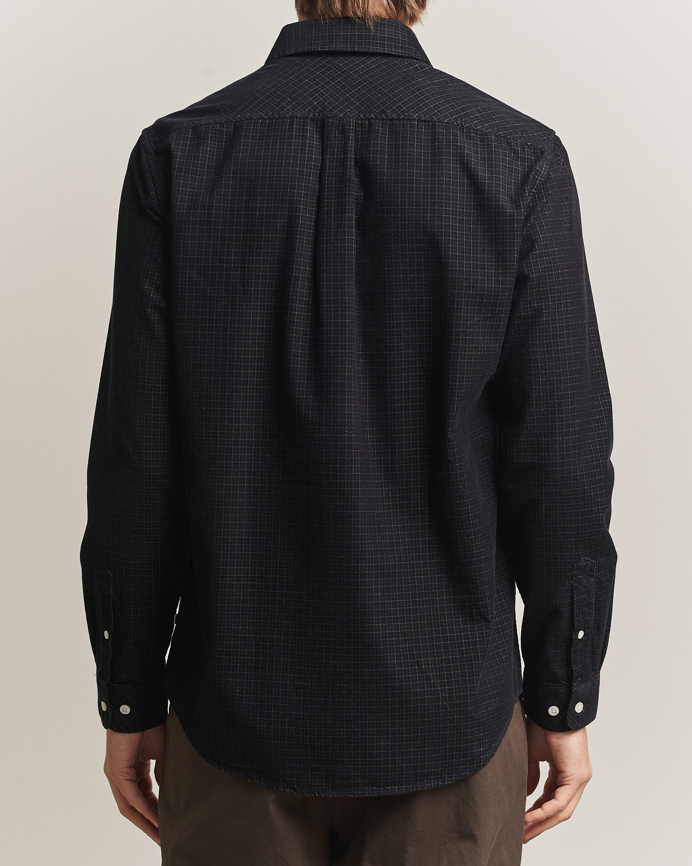 Homme | Chemises | Samsøe Samsøe | Liam Baby Cord Checked Shirt Black