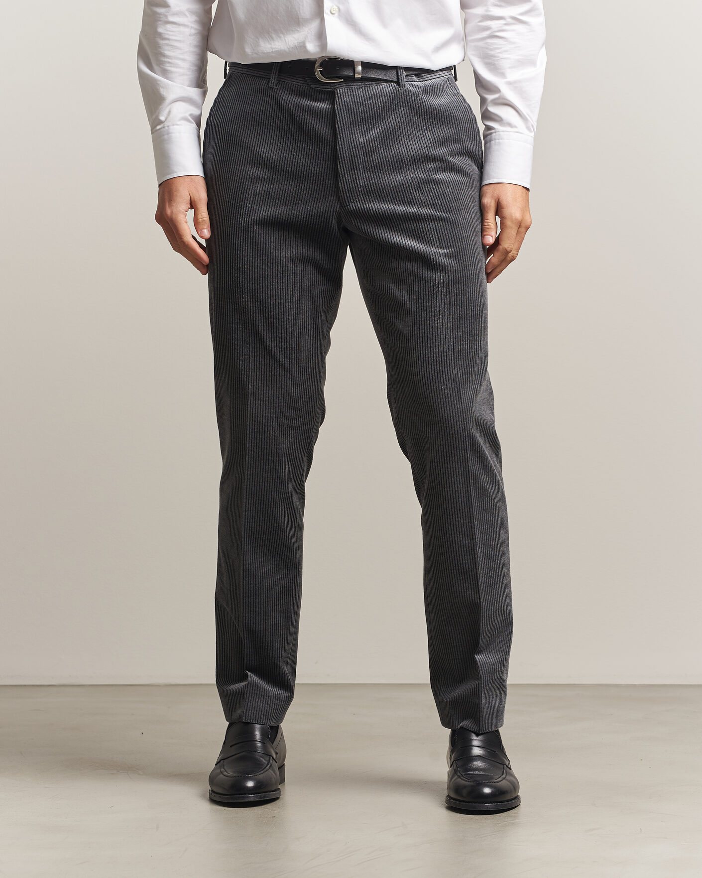 Homme | Pantalons | Oscar Jacobson | Dandy Corduroy Trousers Grey