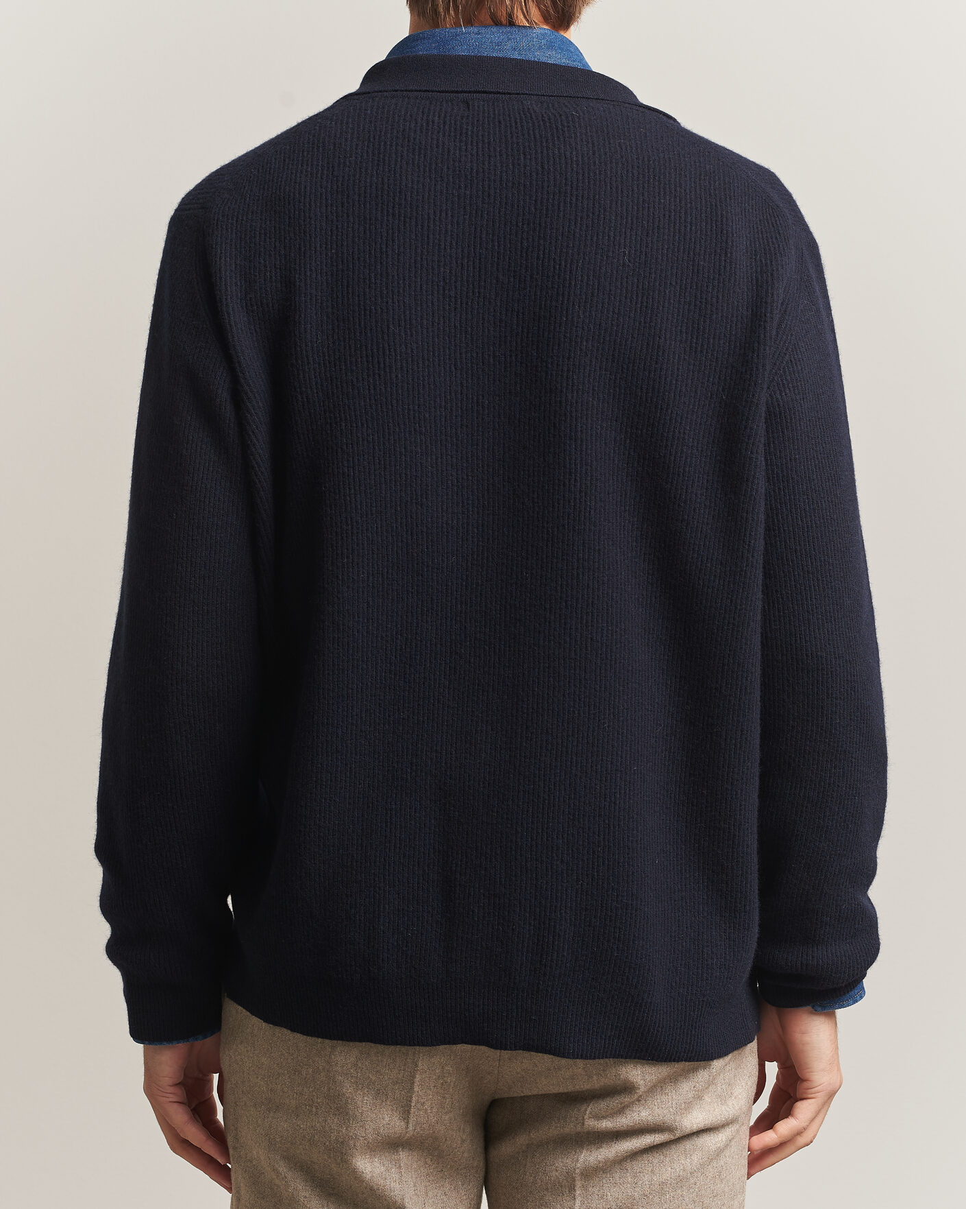 Homme | Pulls Et Tricots | Oscar Jacobson | Federico Wool/Cashmere Cardigan Navy