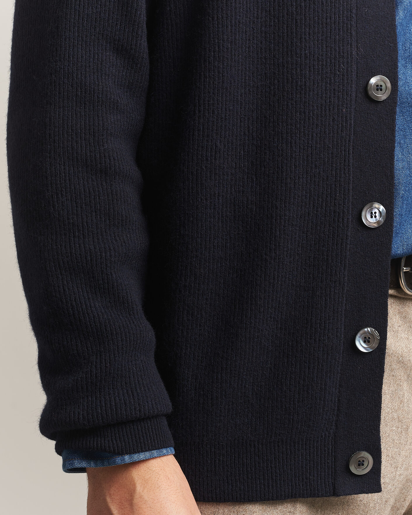 Homme | Pulls Et Tricots | Oscar Jacobson | Federico Wool/Cashmere Cardigan Navy