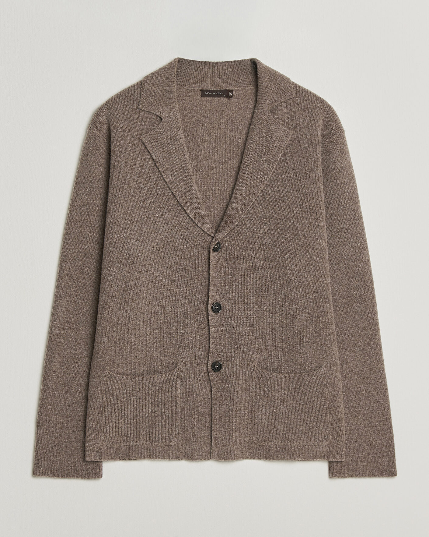 Homme | Blazers | Oscar Jacobson | Antonio Knitted Blazer Taupe