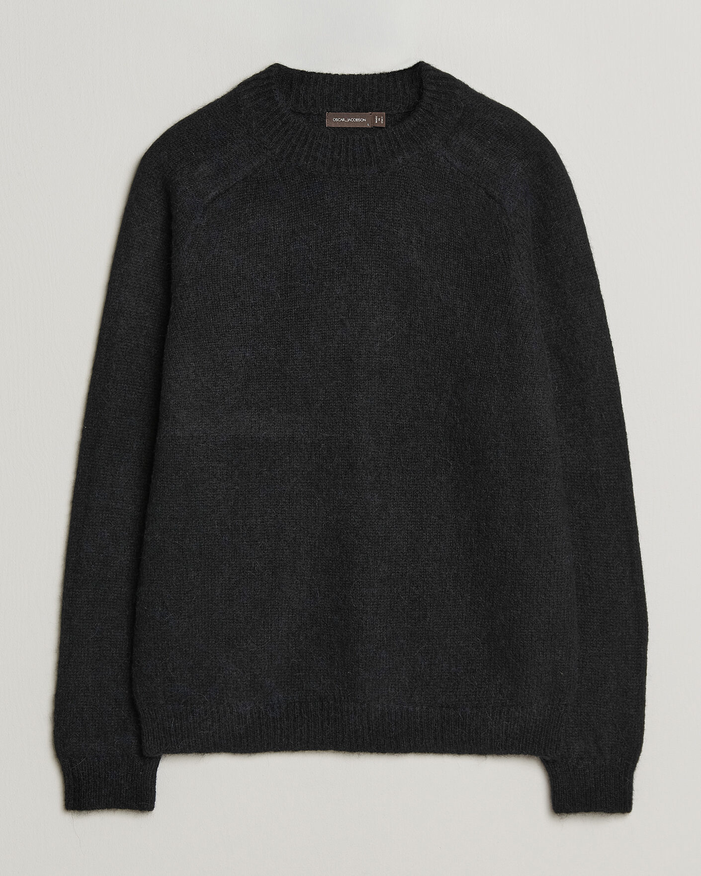 Homme | Pulls Et Tricots | Oscar Jacobson | Andie Alpacka/Merino Knitted Sweater Black