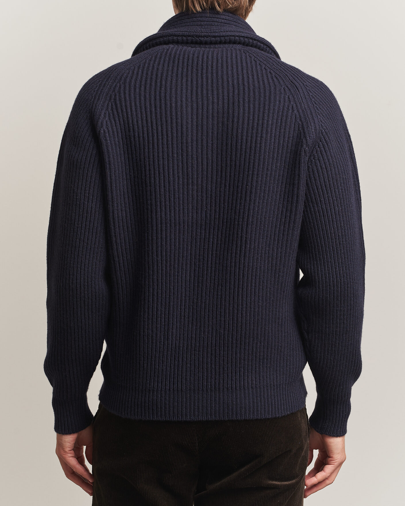 Homme | Pulls Et Tricots | William Lockie | Windsor Cashmere Shawl Cardigan Navy