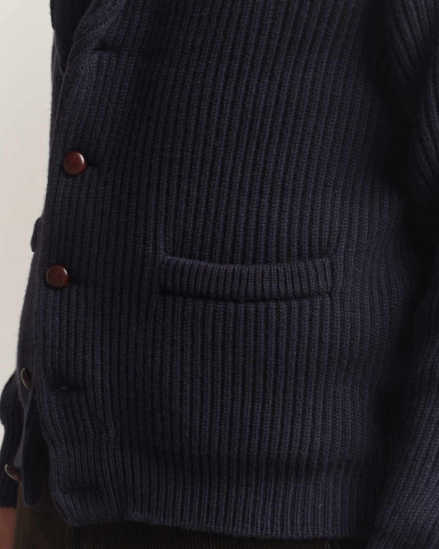 Homme | Pulls Et Tricots | William Lockie | Windsor Cashmere Shawl Cardigan Navy
