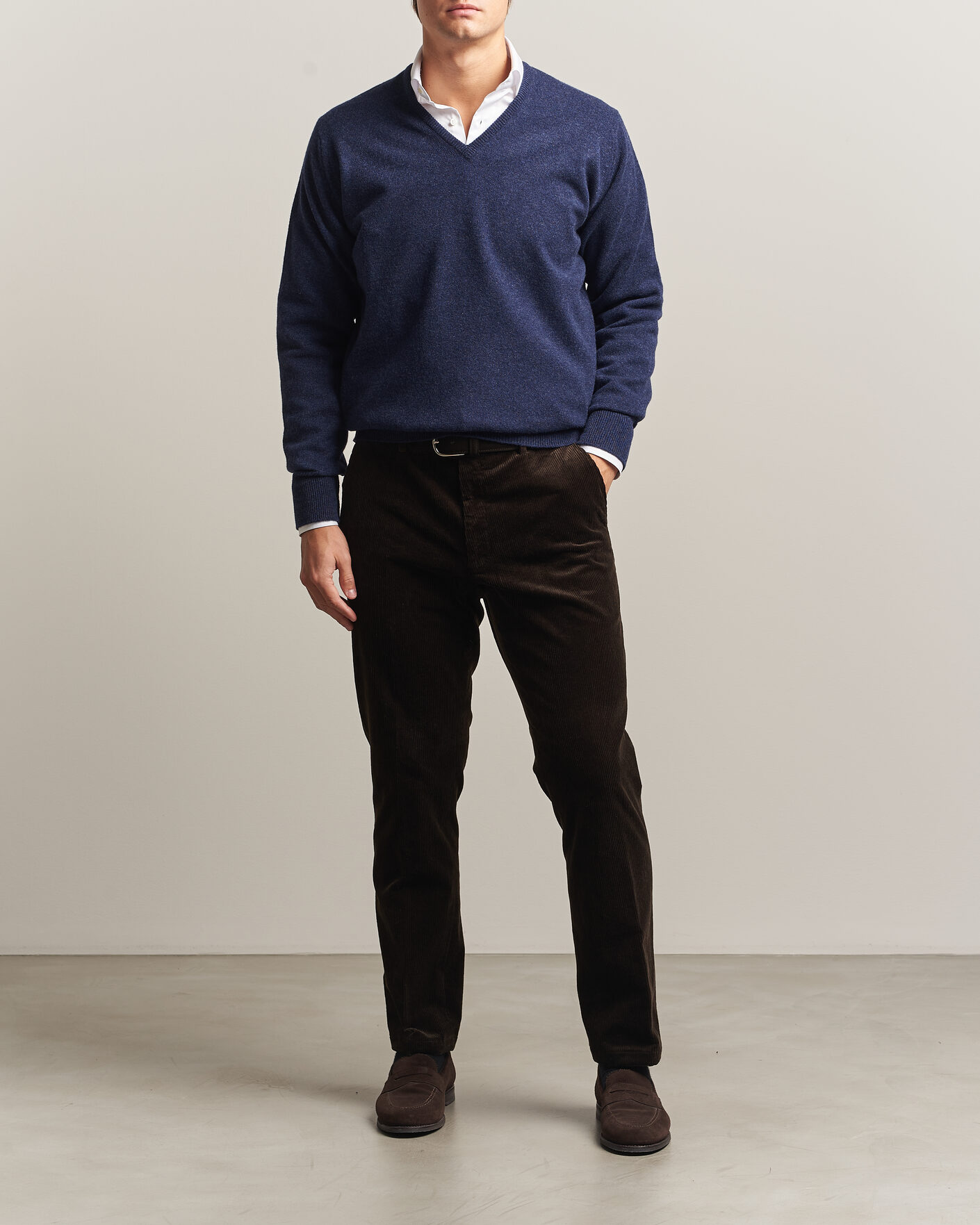 Homme | Pulls Et Tricots | William Lockie | Rob Lambswool V-Neck Astra