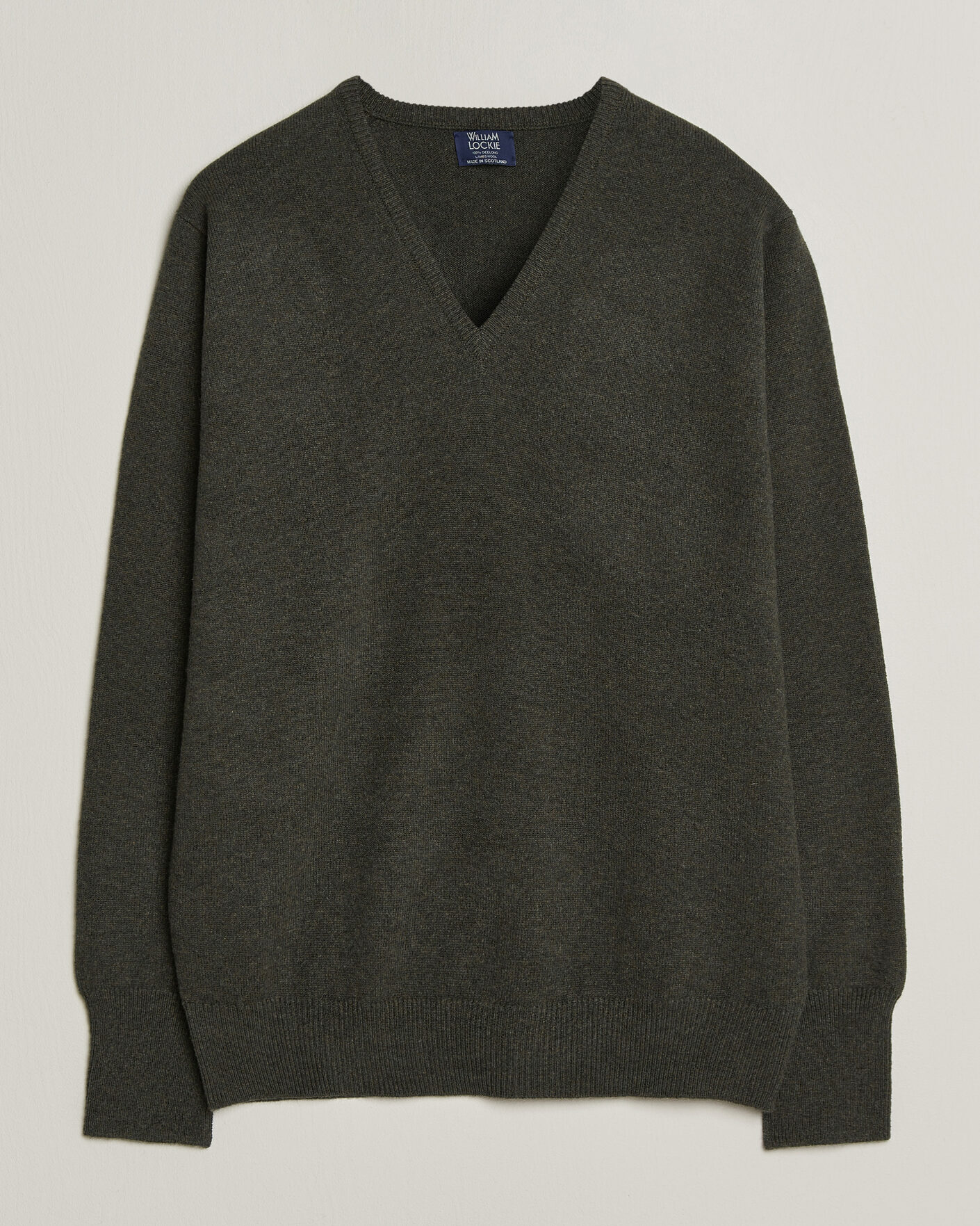 Homme | Pulls Et Tricots | William Lockie | Rob Lambswool V-Neck Seaweed
